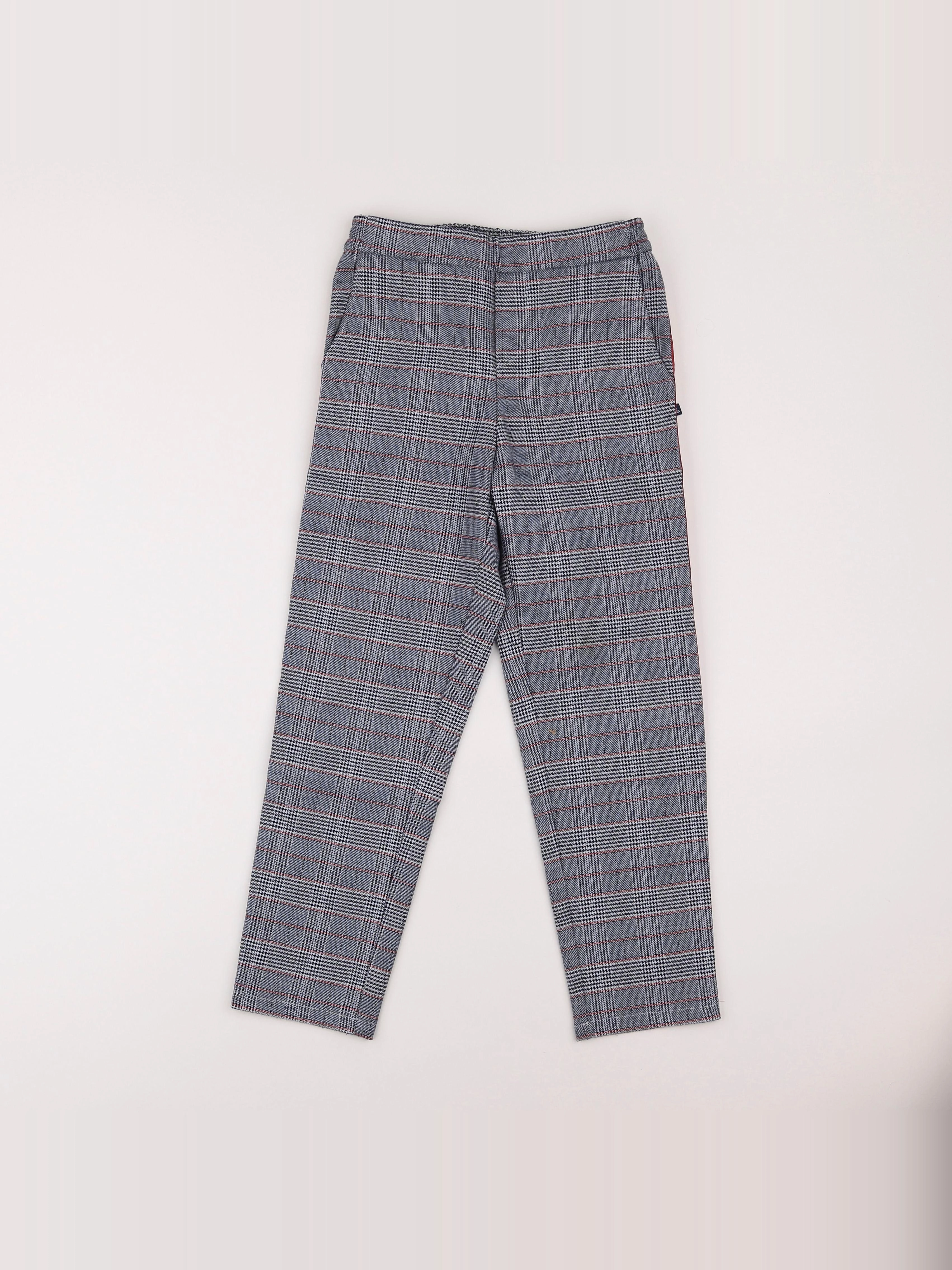 IKKS - pantalon gris - 7/8 ans