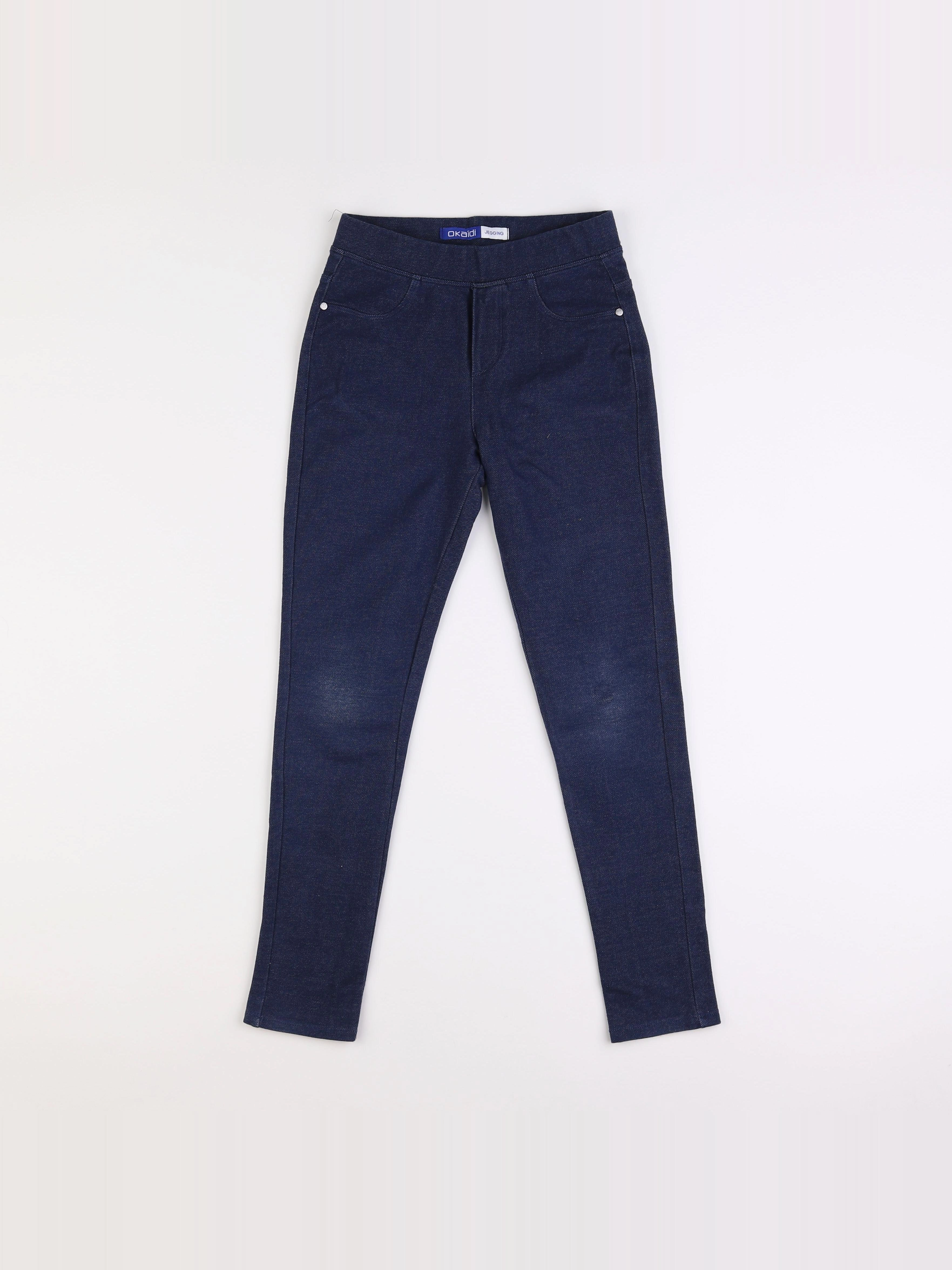Okaidi - jegging bleu - 10 ans