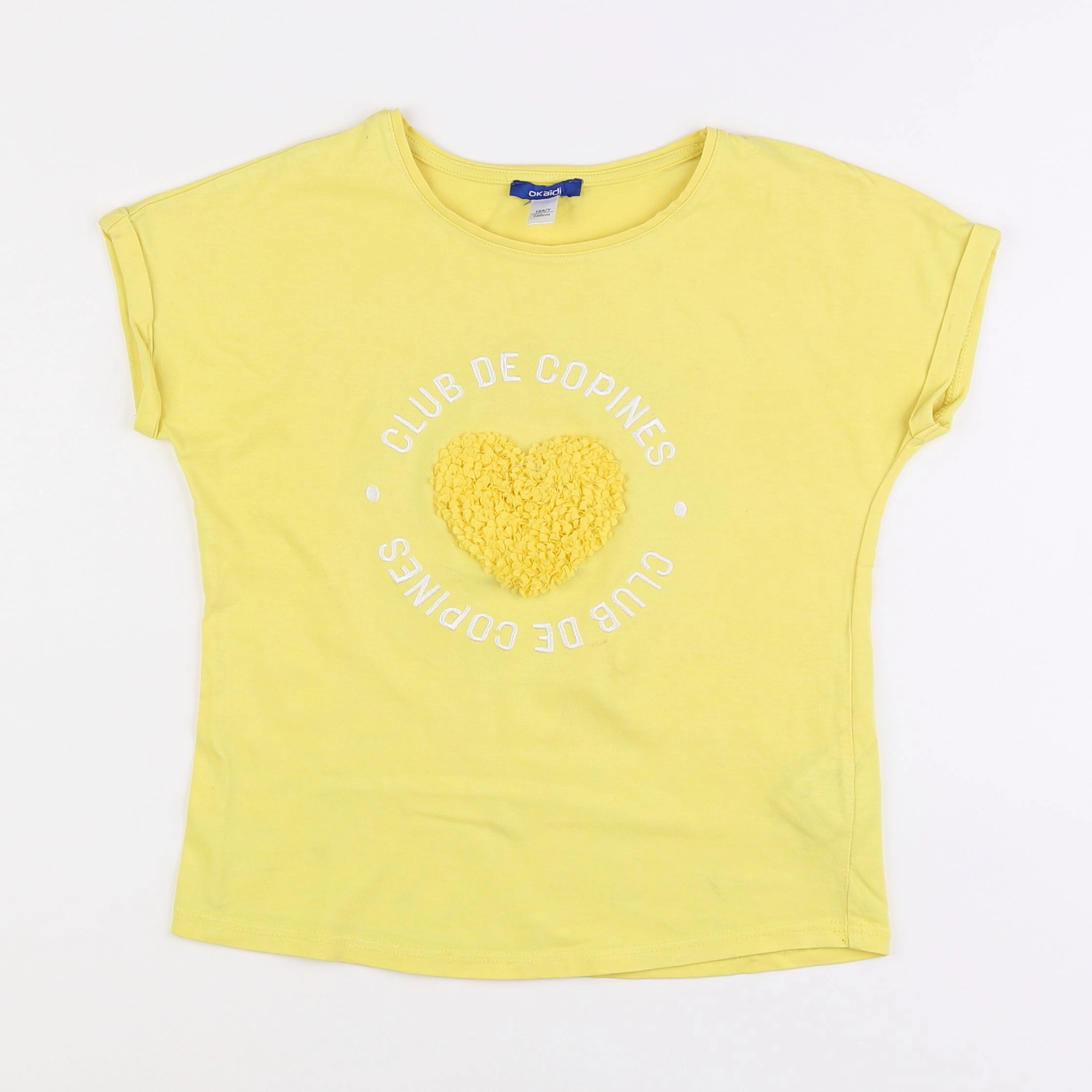 Okaidi - tee-shirt jaune - 10 ans