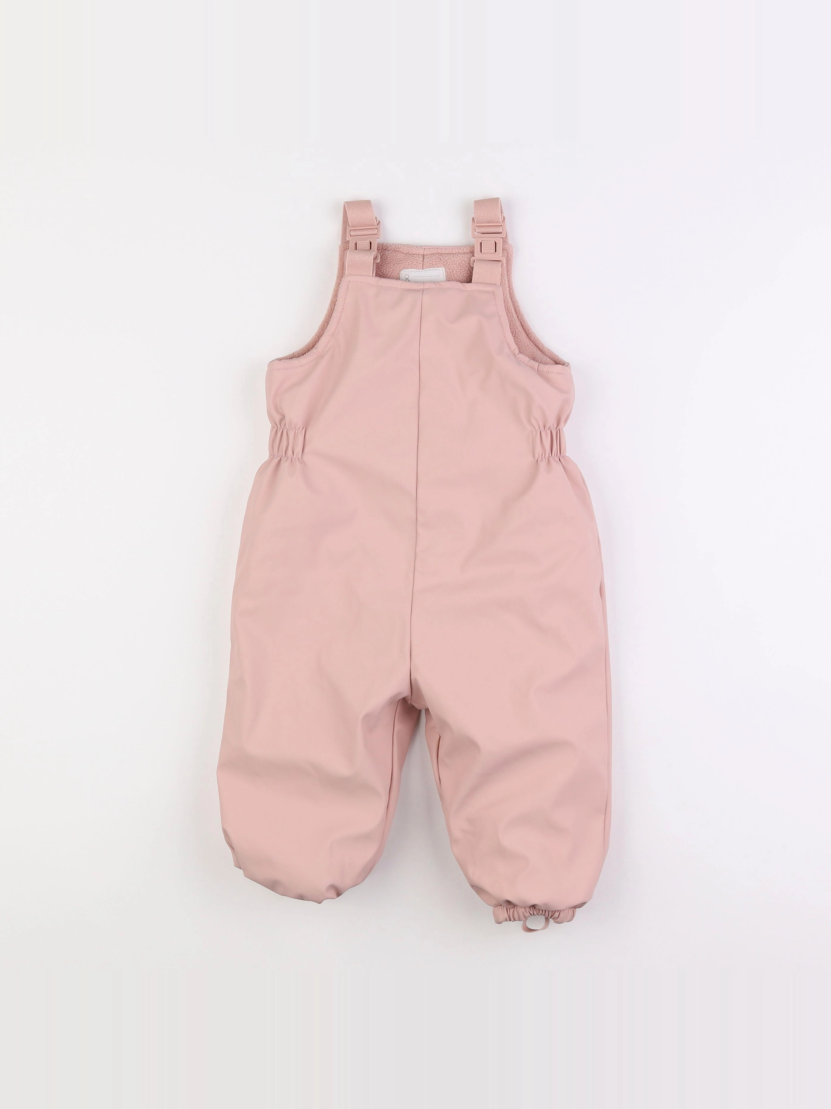 Vertbaudet - combinaison de pluie rose - 18 mois