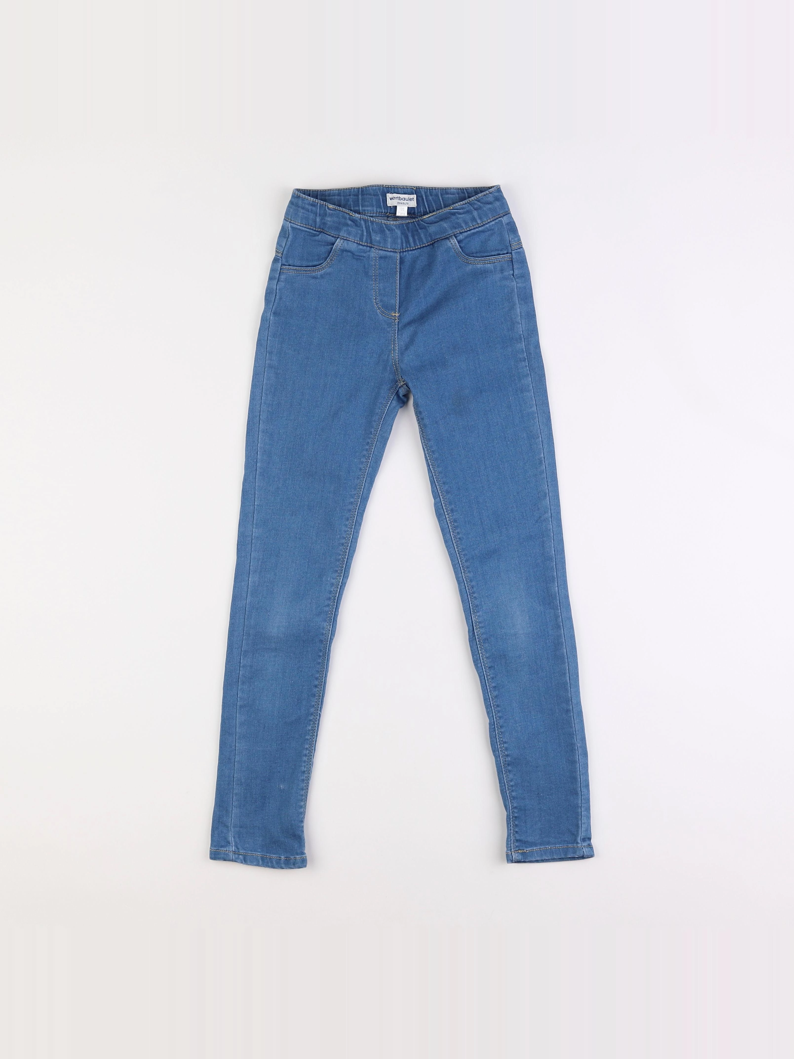 Vertbaudet - jegging bleu - 7 ans