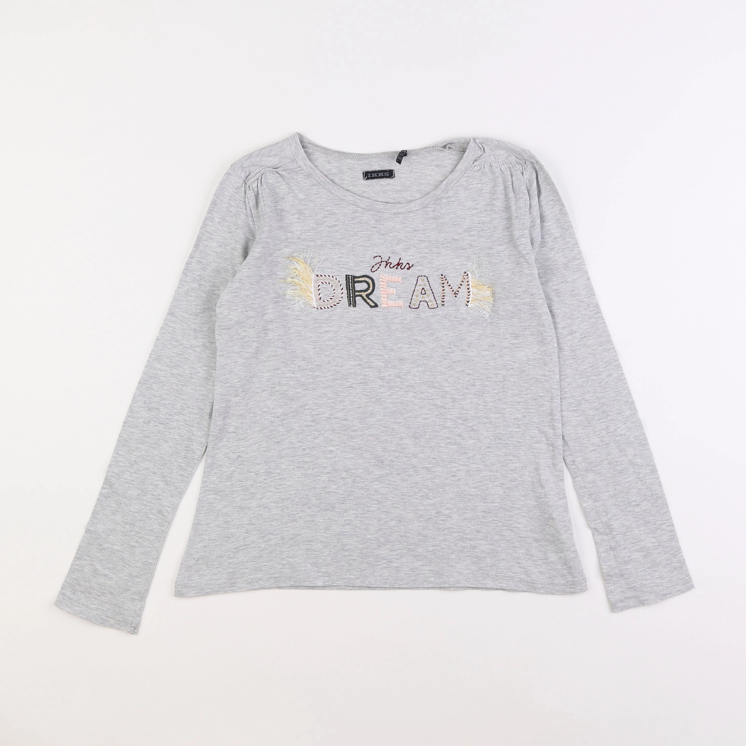 IKKS - tee-shirt gris - 10 ans