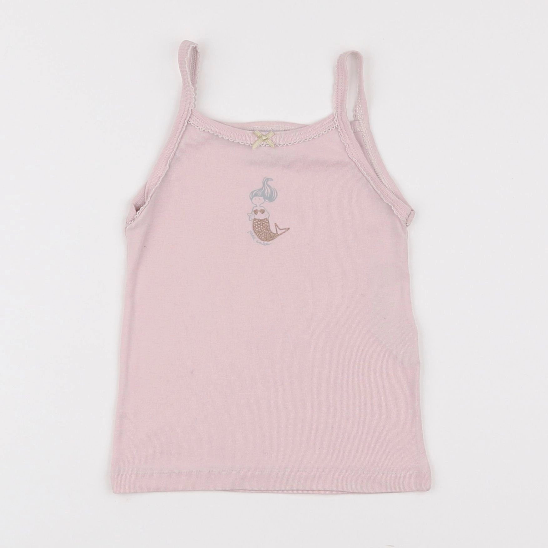 Petit Bateau - maillot de corps rose - 2 ans