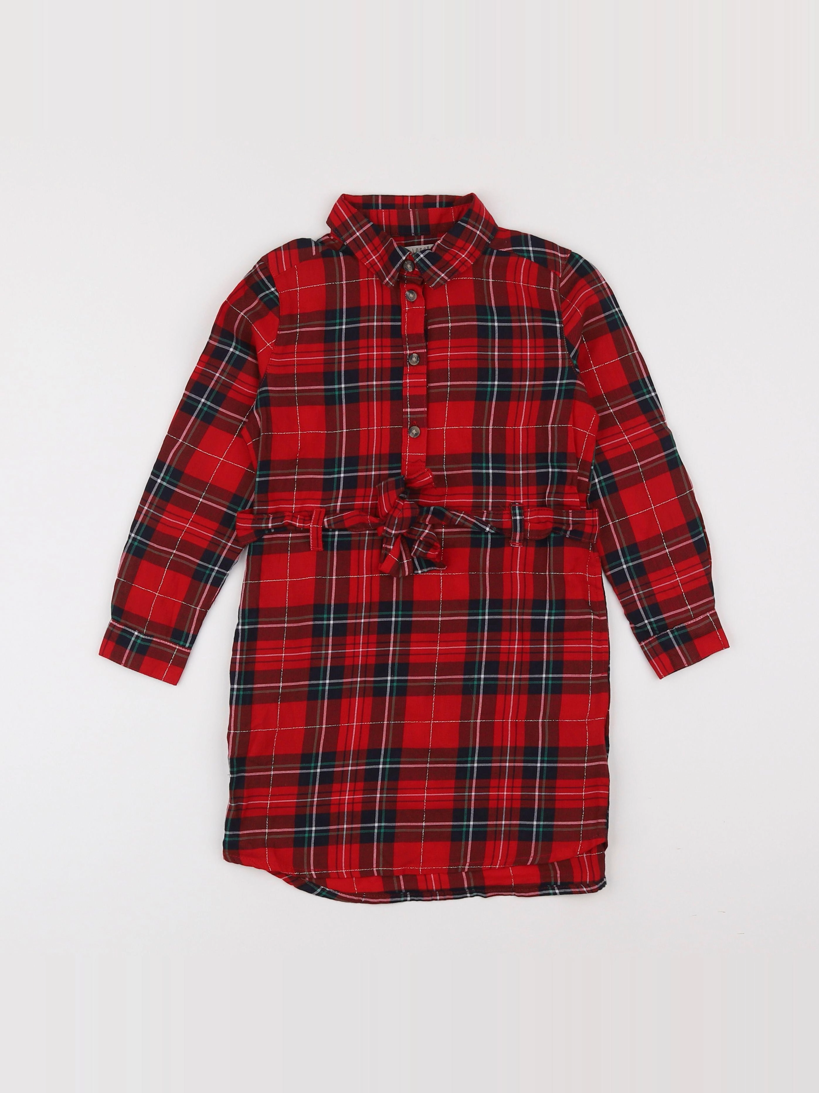 H&M - robe rouge - 3/4 ans