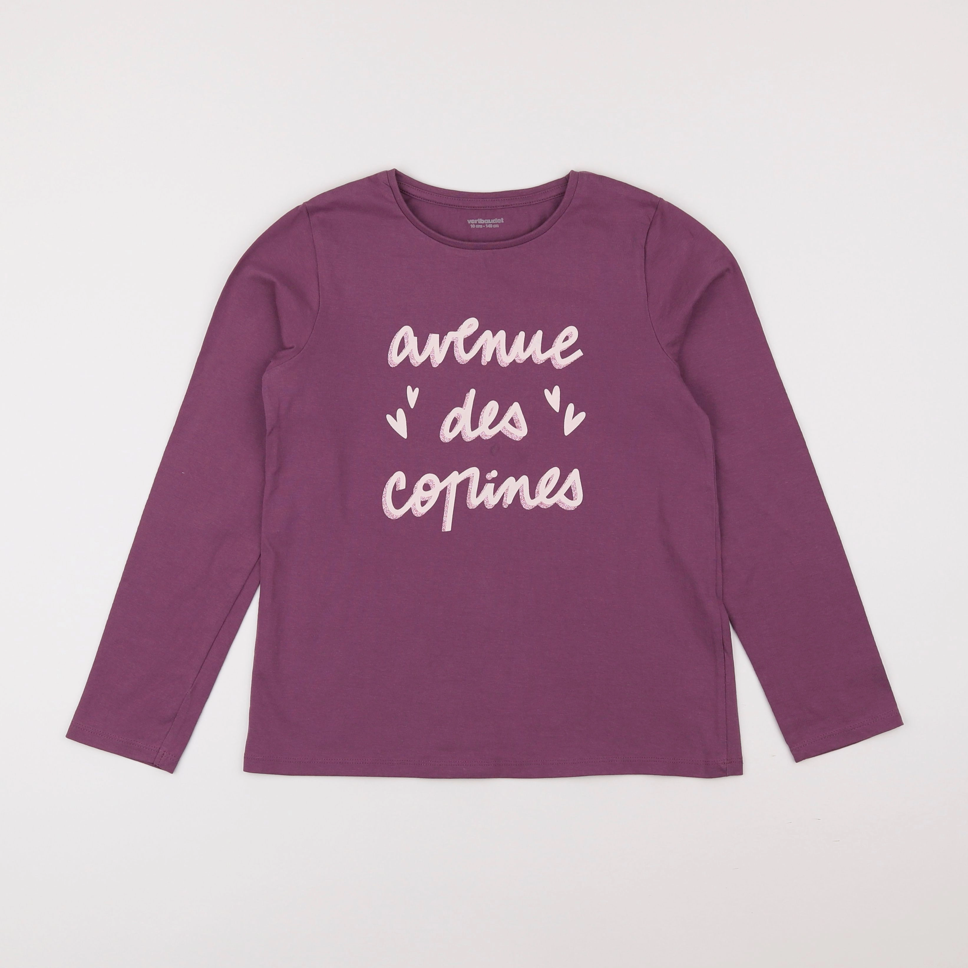 Vertbaudet - tee-shirt violet - 10 ans