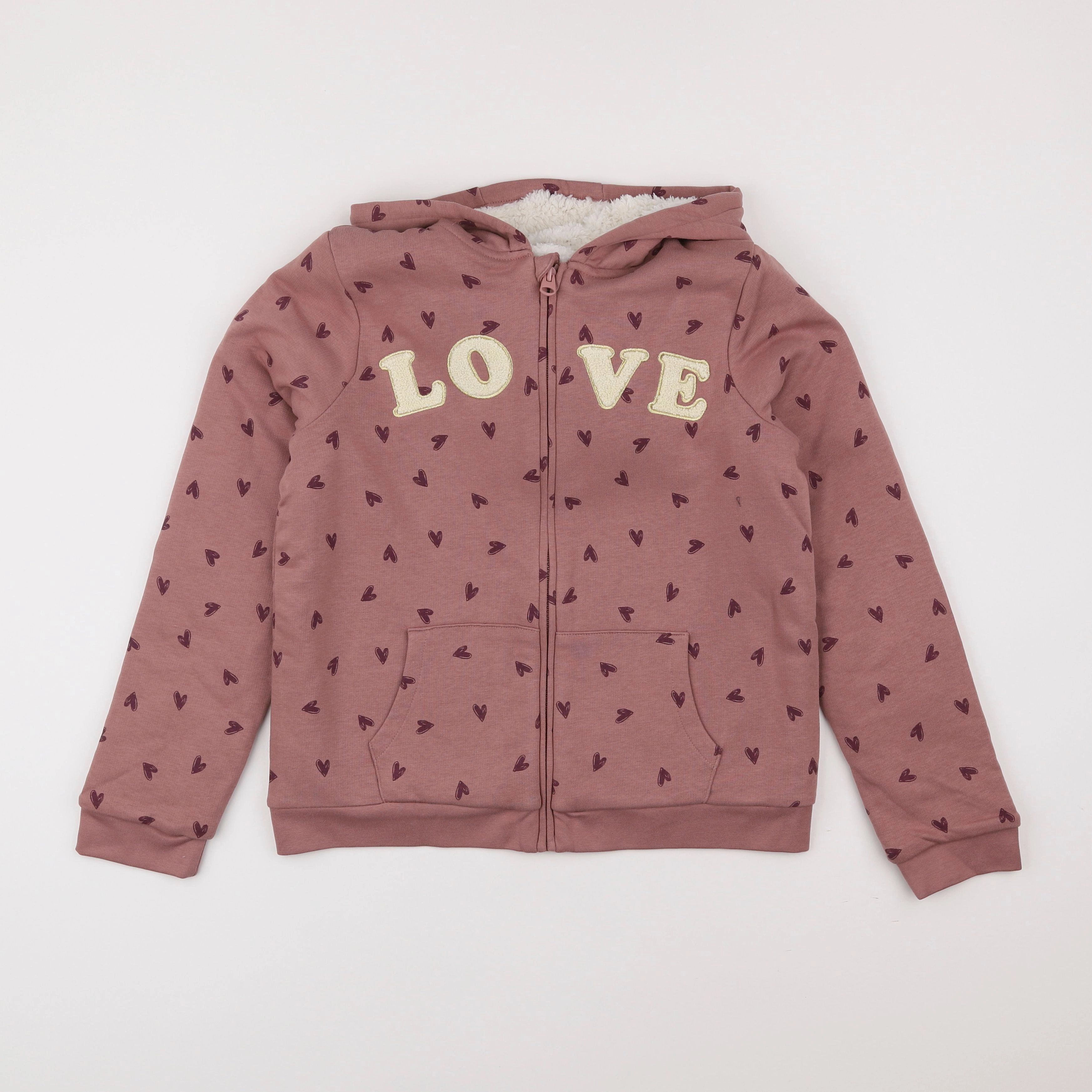 Vertbaudet - sweat rose - 12 ans