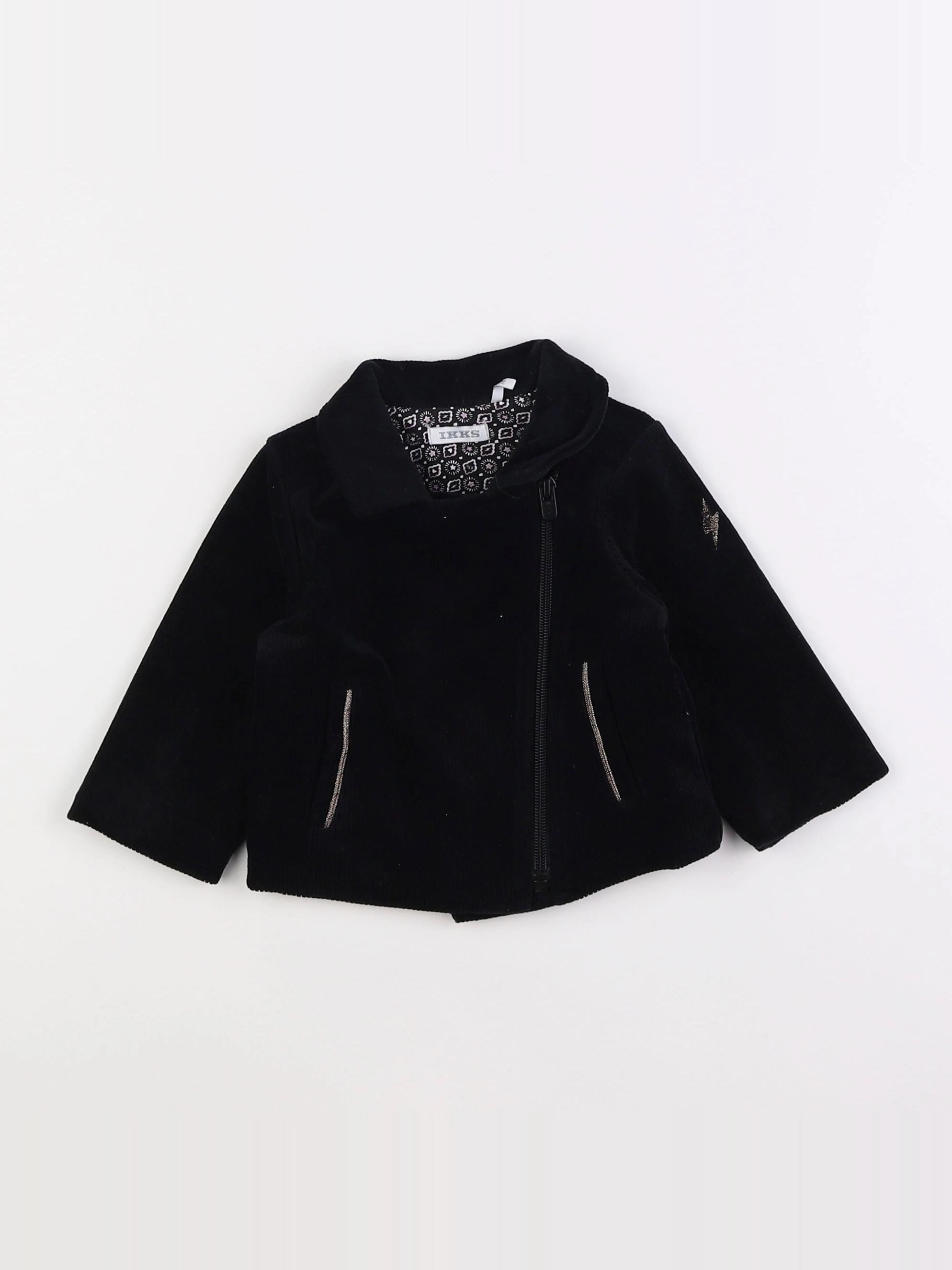 IKKS - veste noir - 12 mois