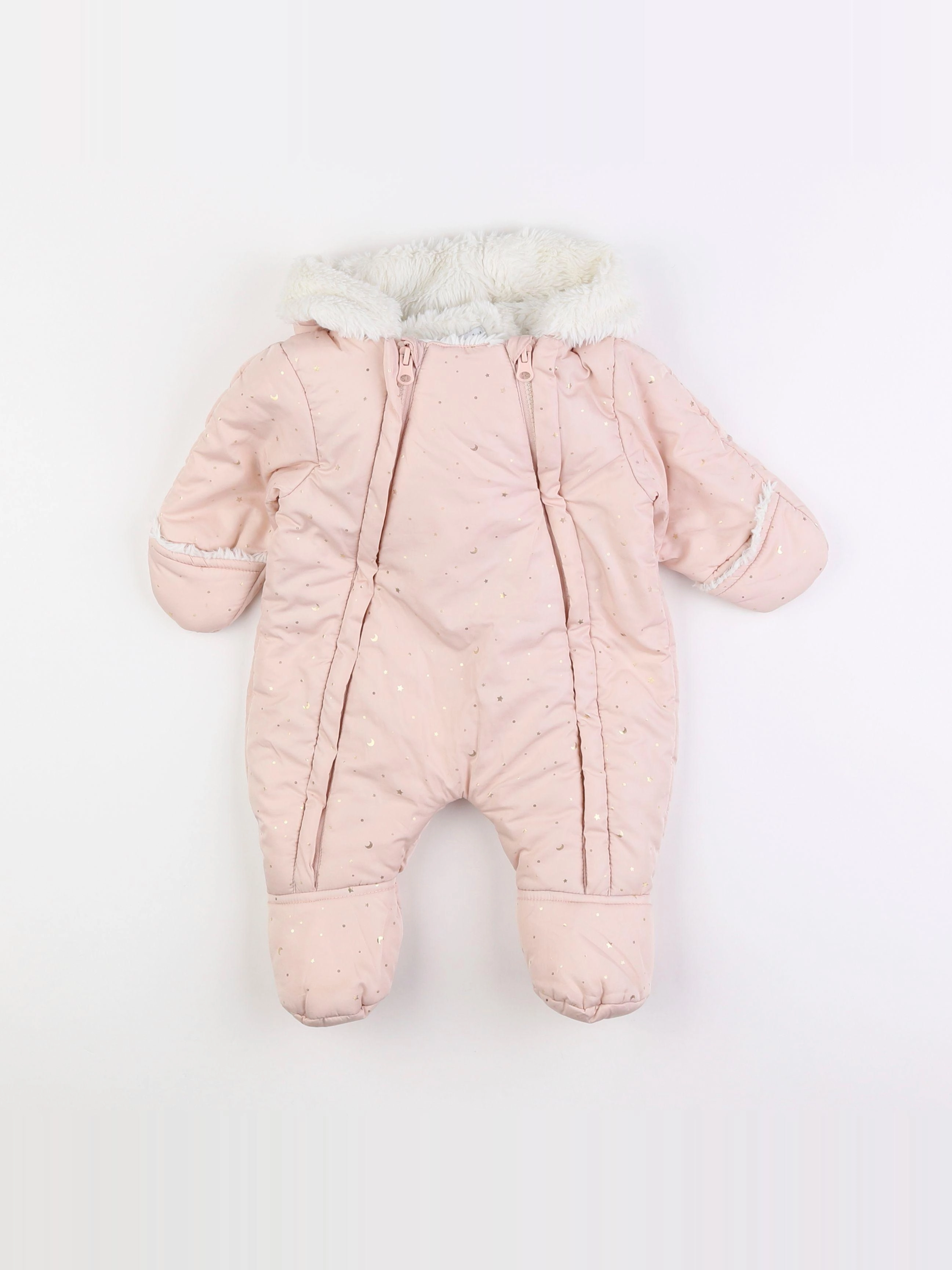 Vertbaudet - combi-pilote rose - 3 mois