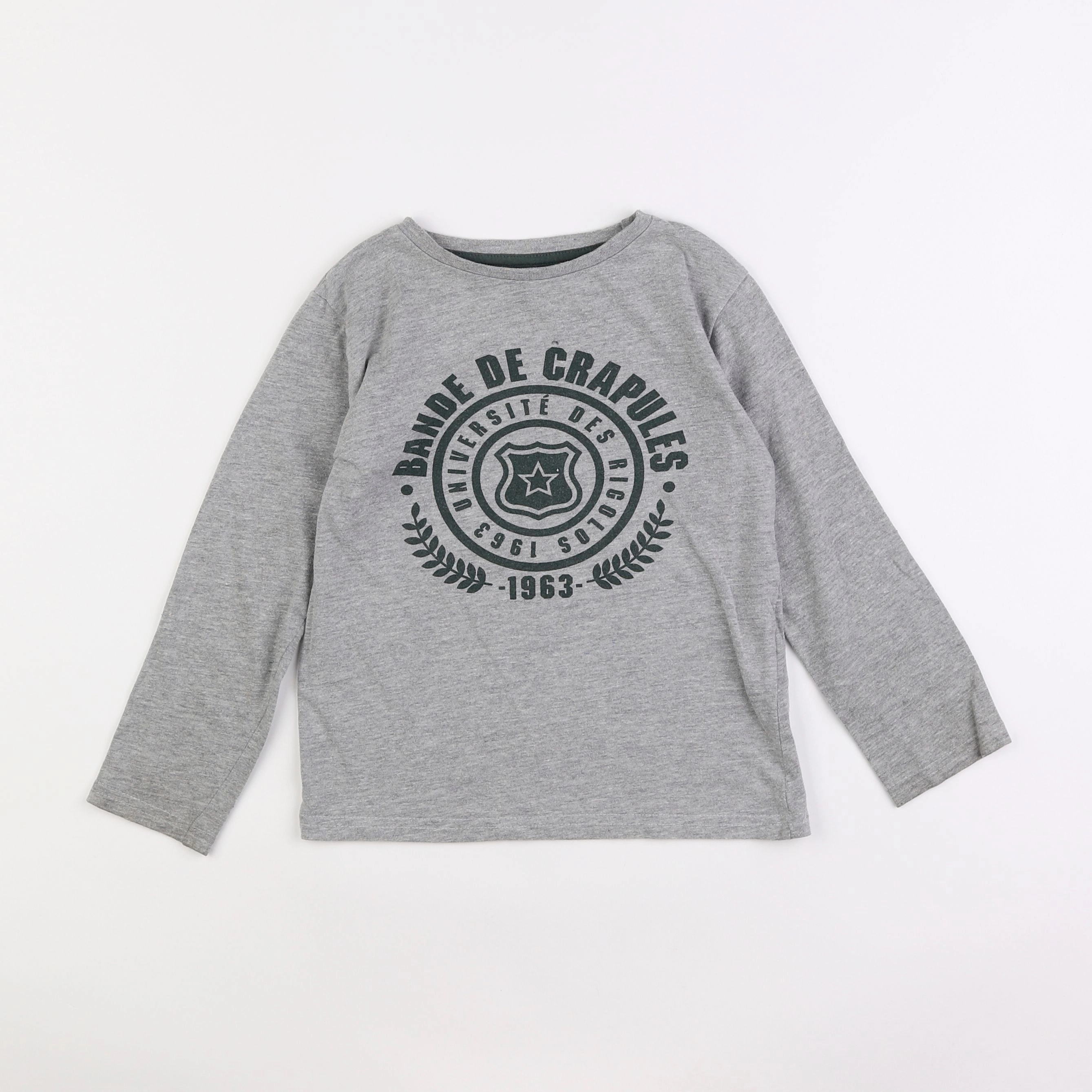 Vertbaudet - tee-shirt gris - 6 ans
