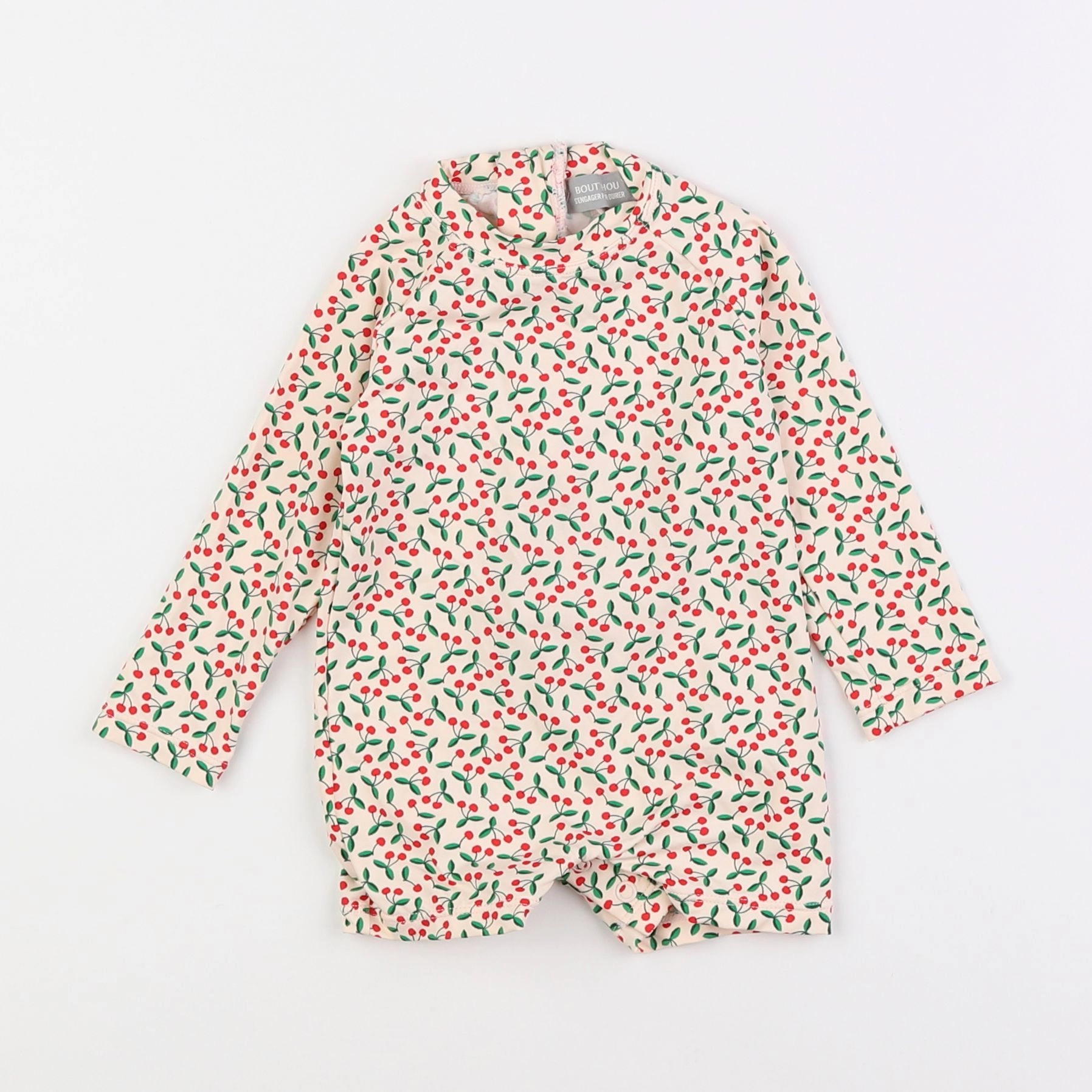 Boutchou - combi de bain beige, rouge - 12 mois