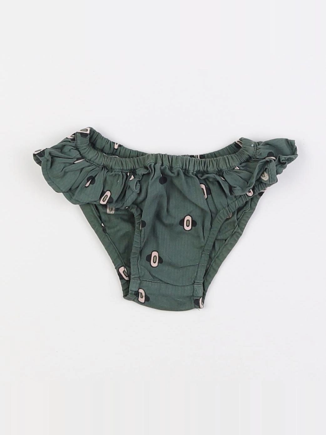 Monoprix - maillot de bain vert - 6/9 mois