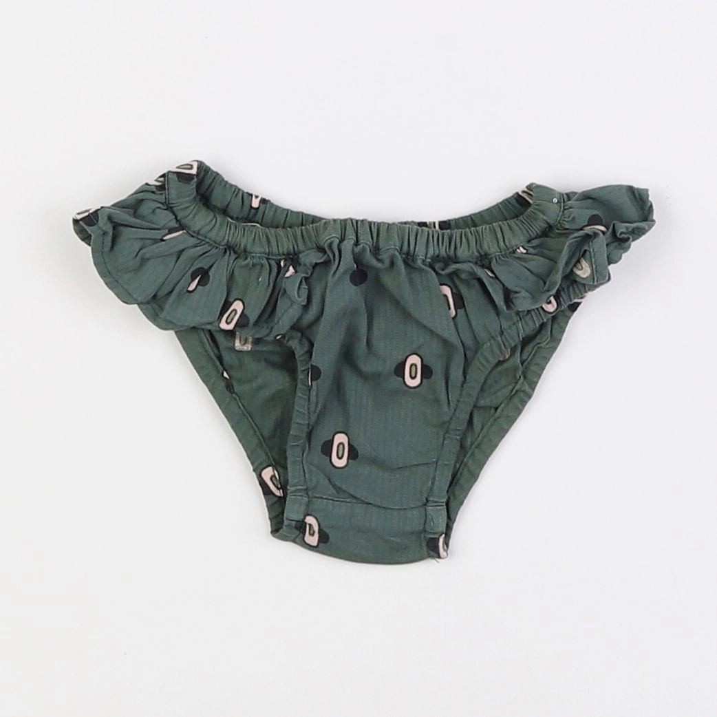 Monoprix - maillot de bain vert - 6/9 mois