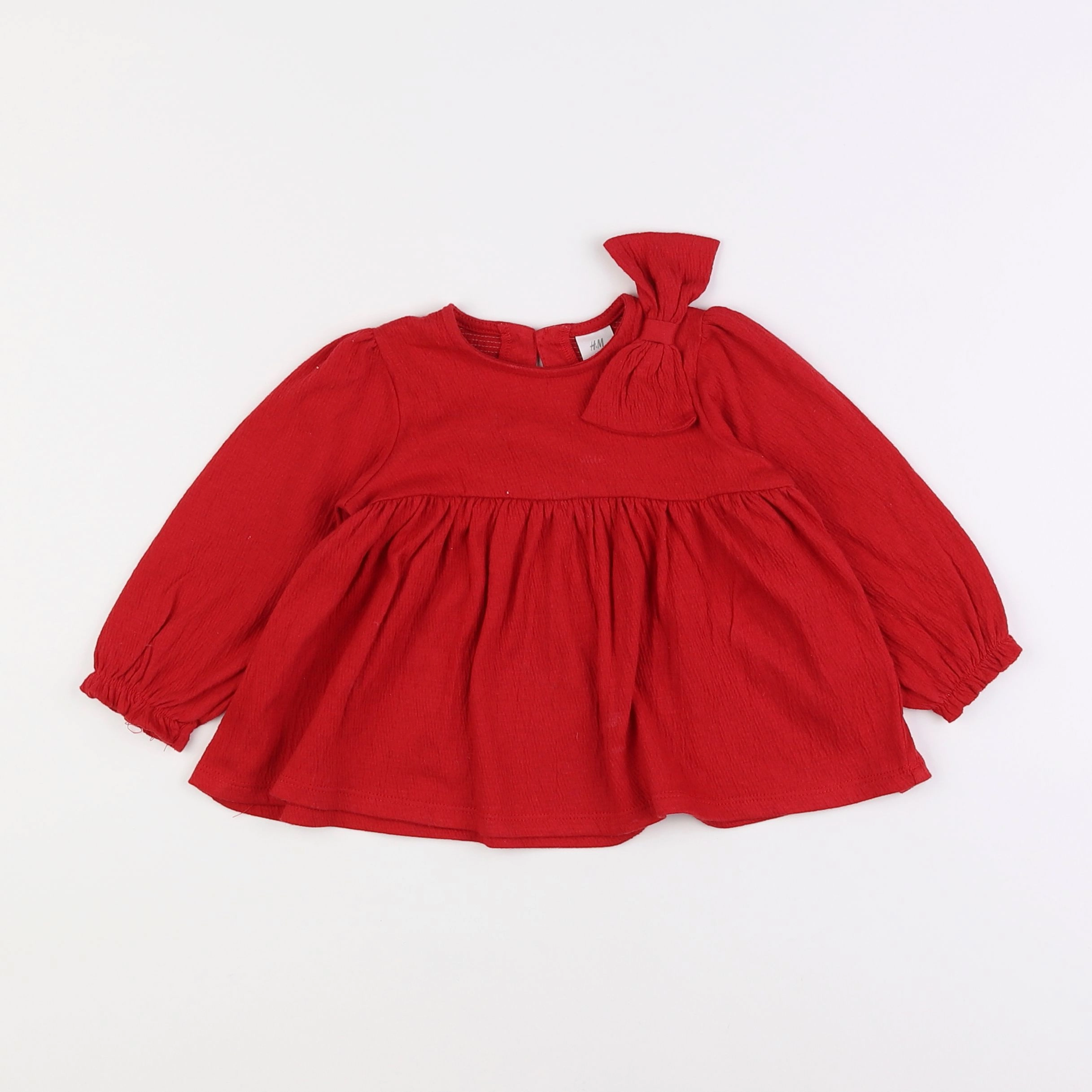 H&M - tee-shirt rouge - 9/12 mois