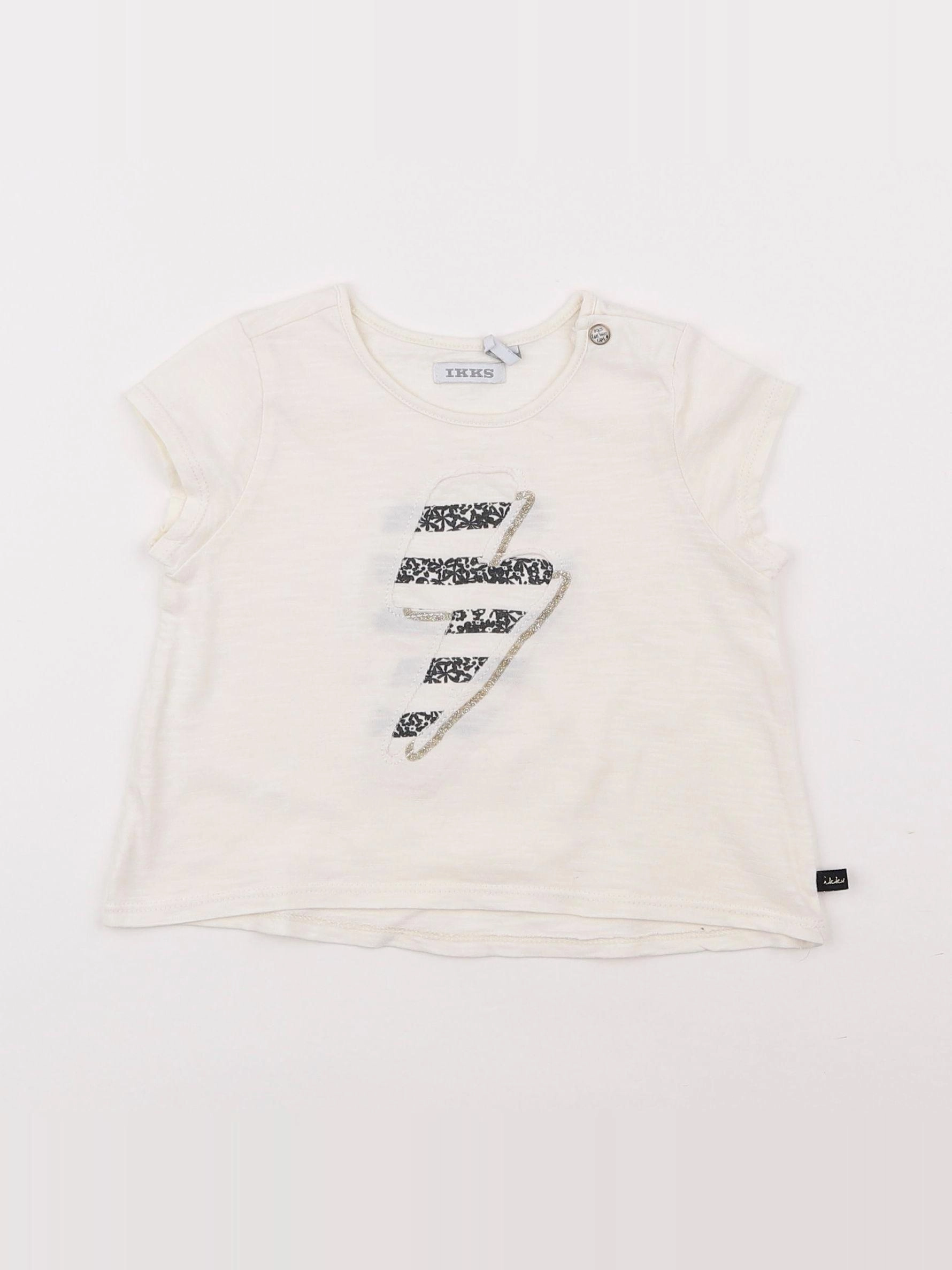 IKKS - tee-shirt blanc - 18 mois