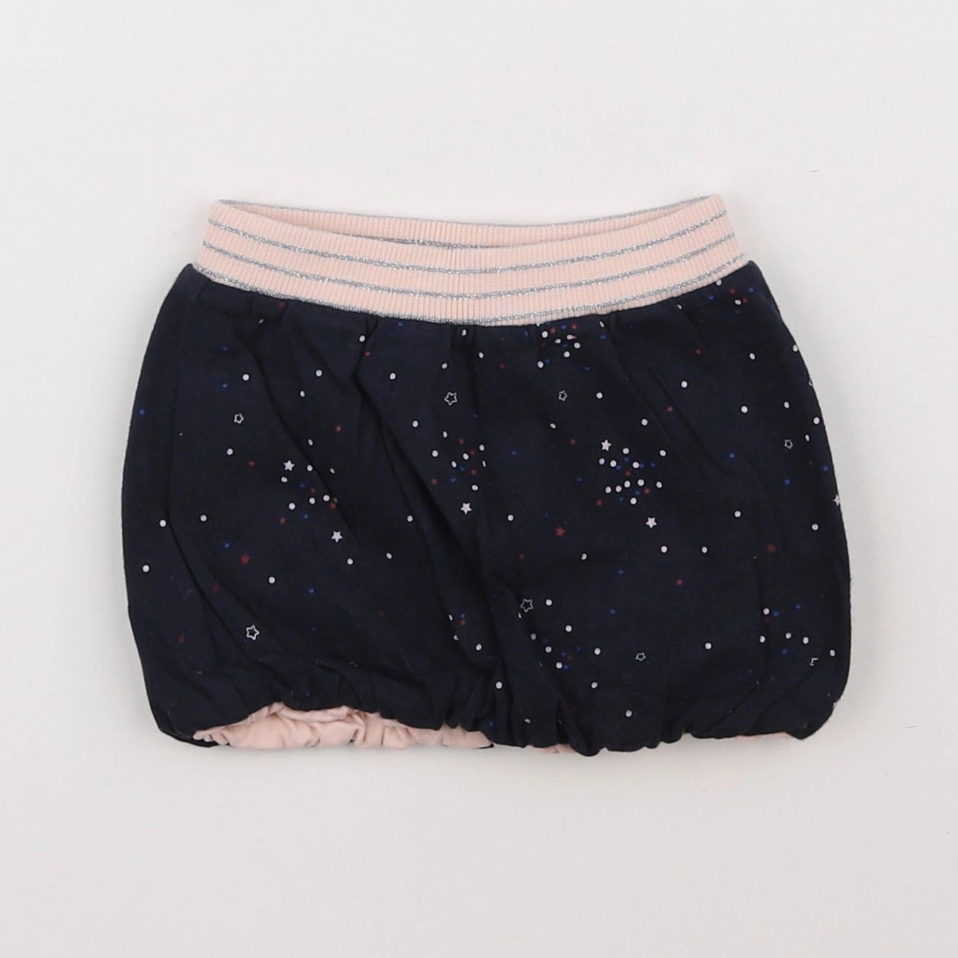 IKKS - jupe réversible bleu, rose - 18 mois à 2 ans