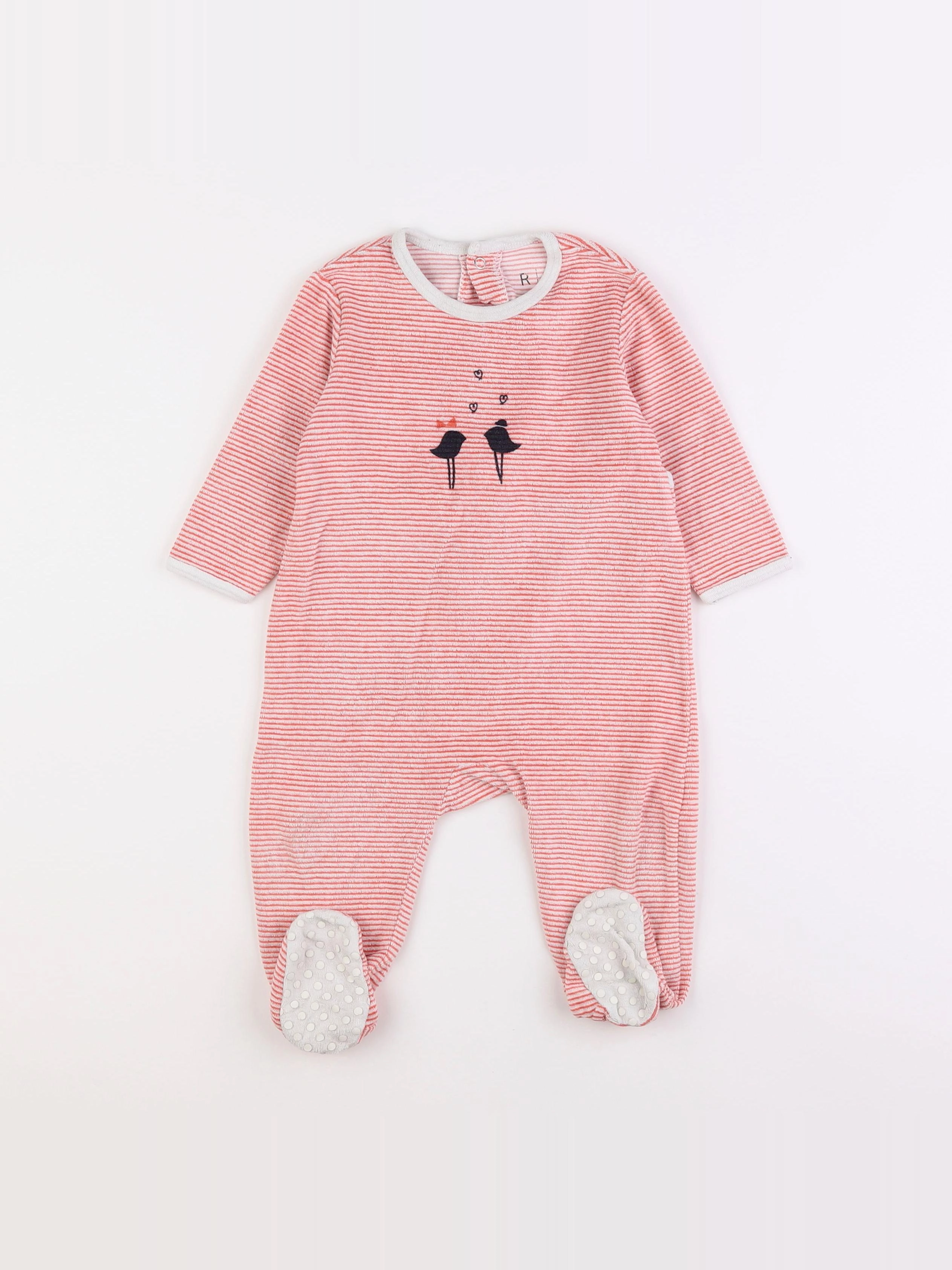 La Redoute - pyjama velours rouge - 12 mois