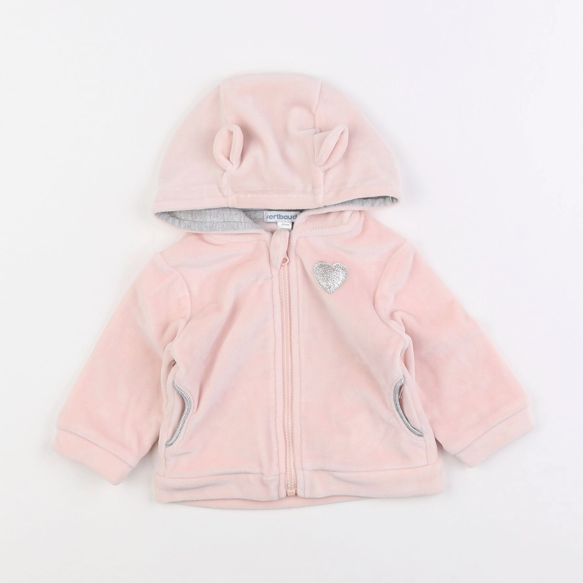 Vertbaudet - gilet rose - 3 mois