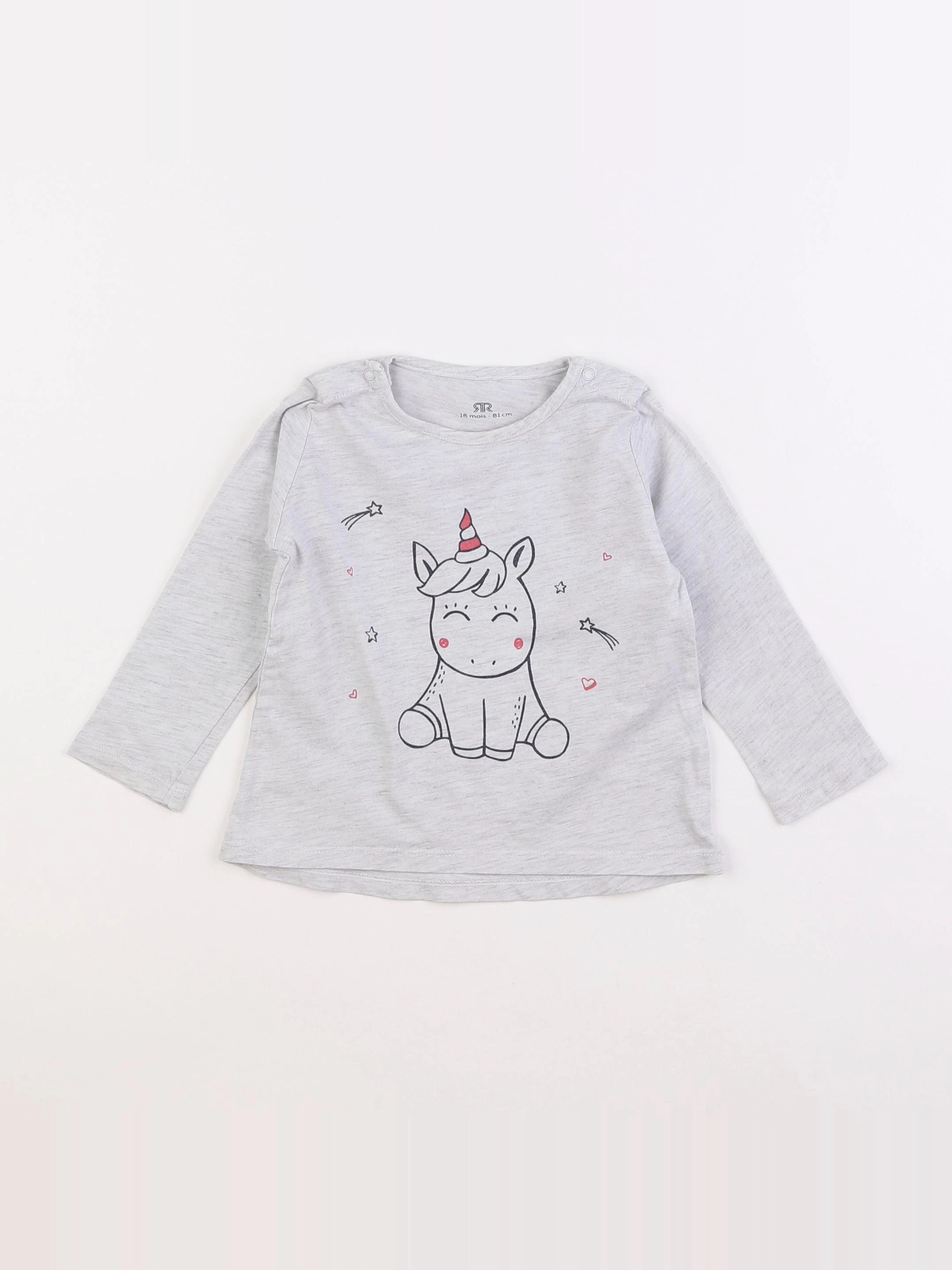 La Redoute - tee-shirt gris - 18 mois