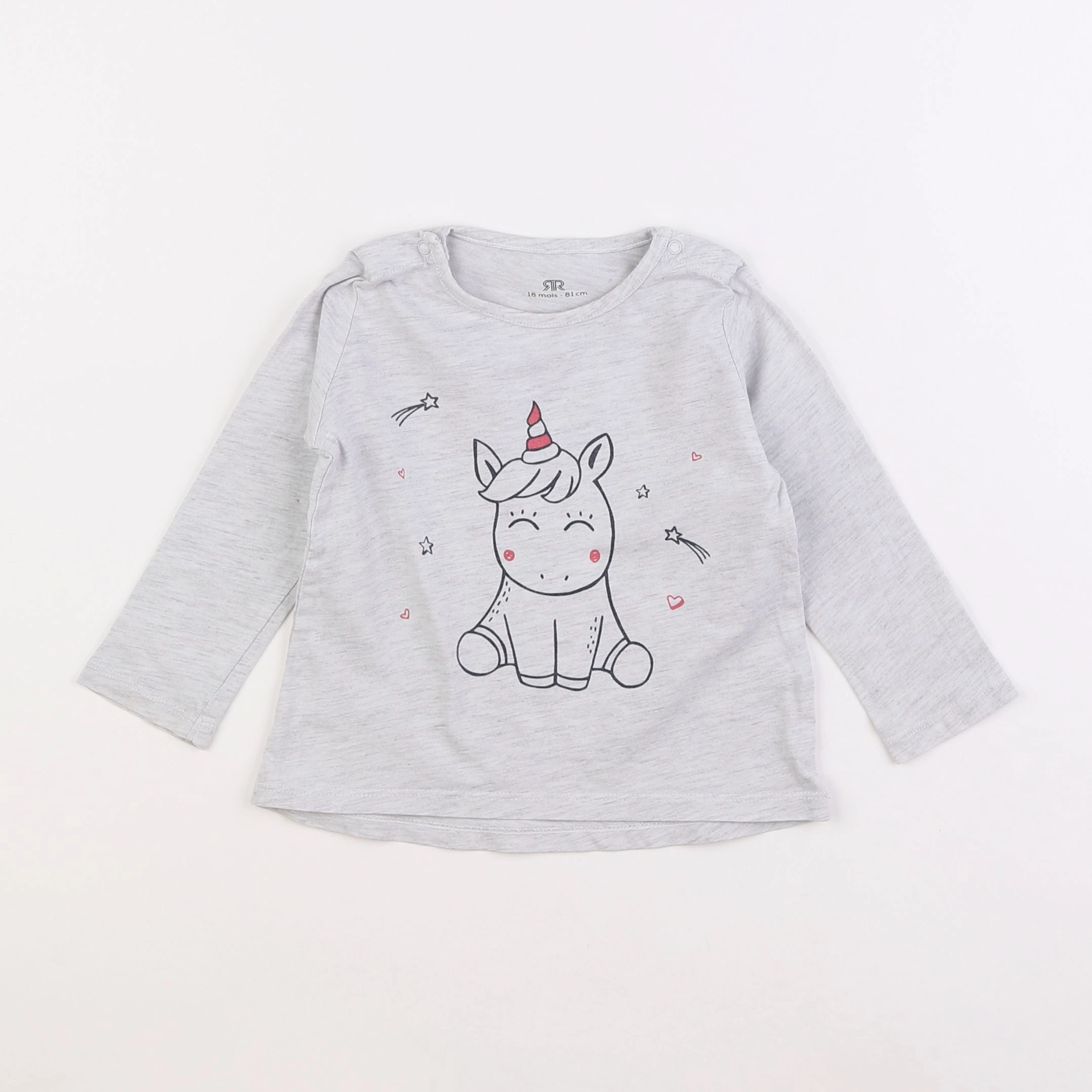 La Redoute - tee-shirt gris - 18 mois