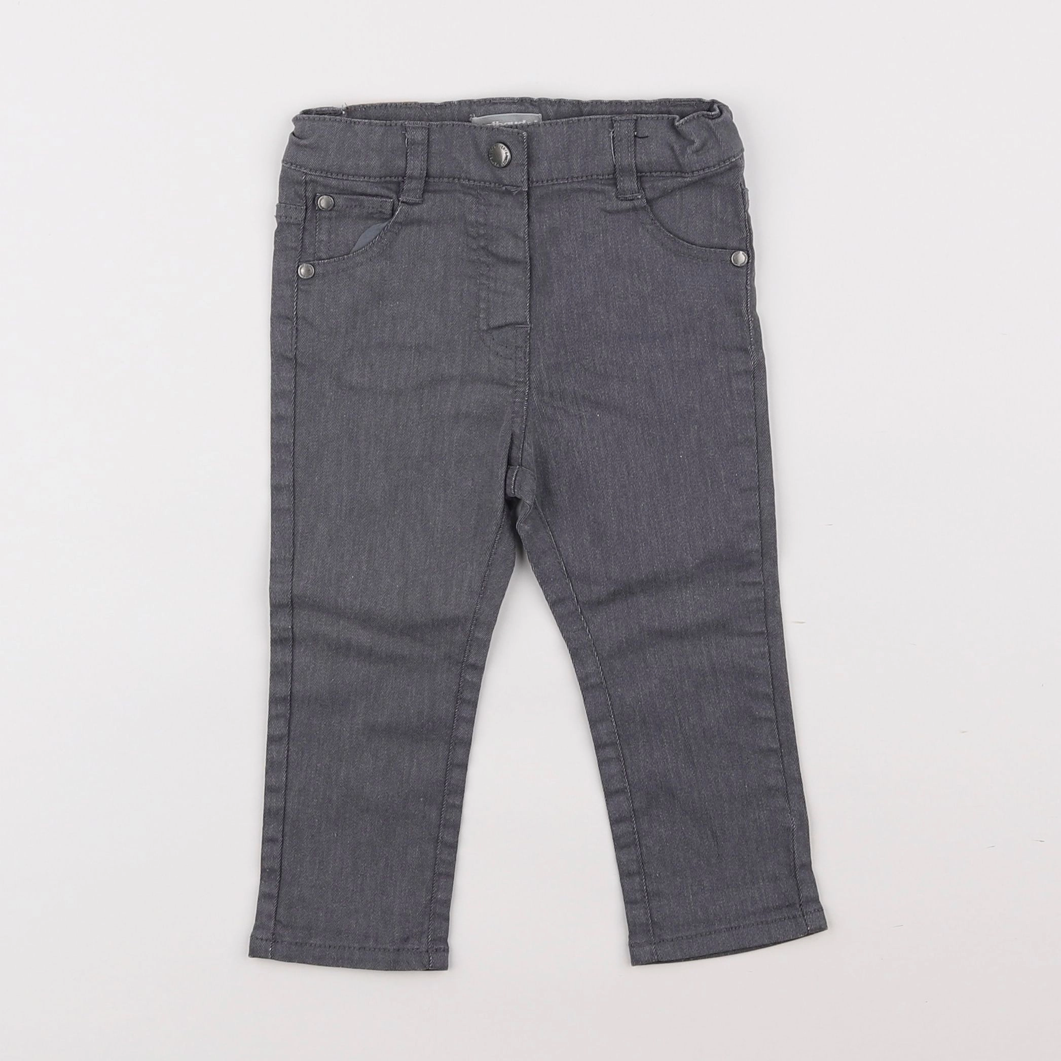 Vertbaudet - pantalon gris - 18 mois