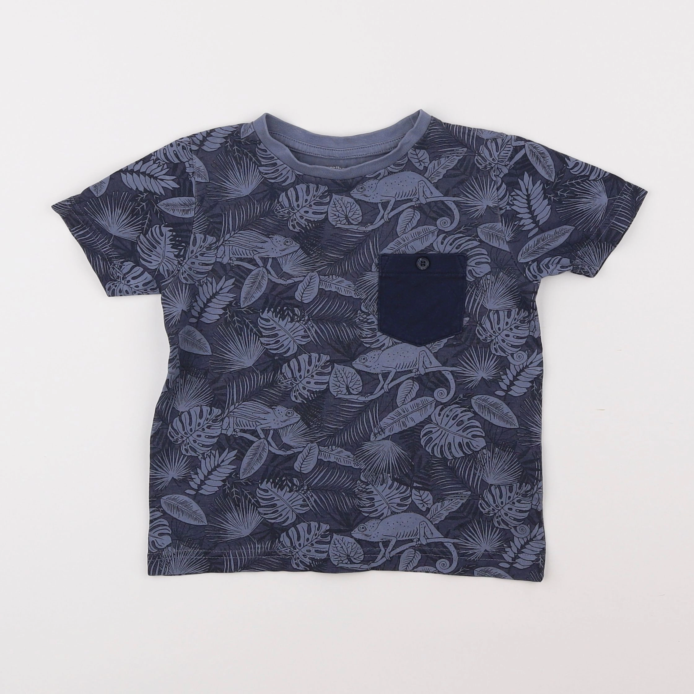 Vertbaudet - tee-shirt bleu - 4 ans