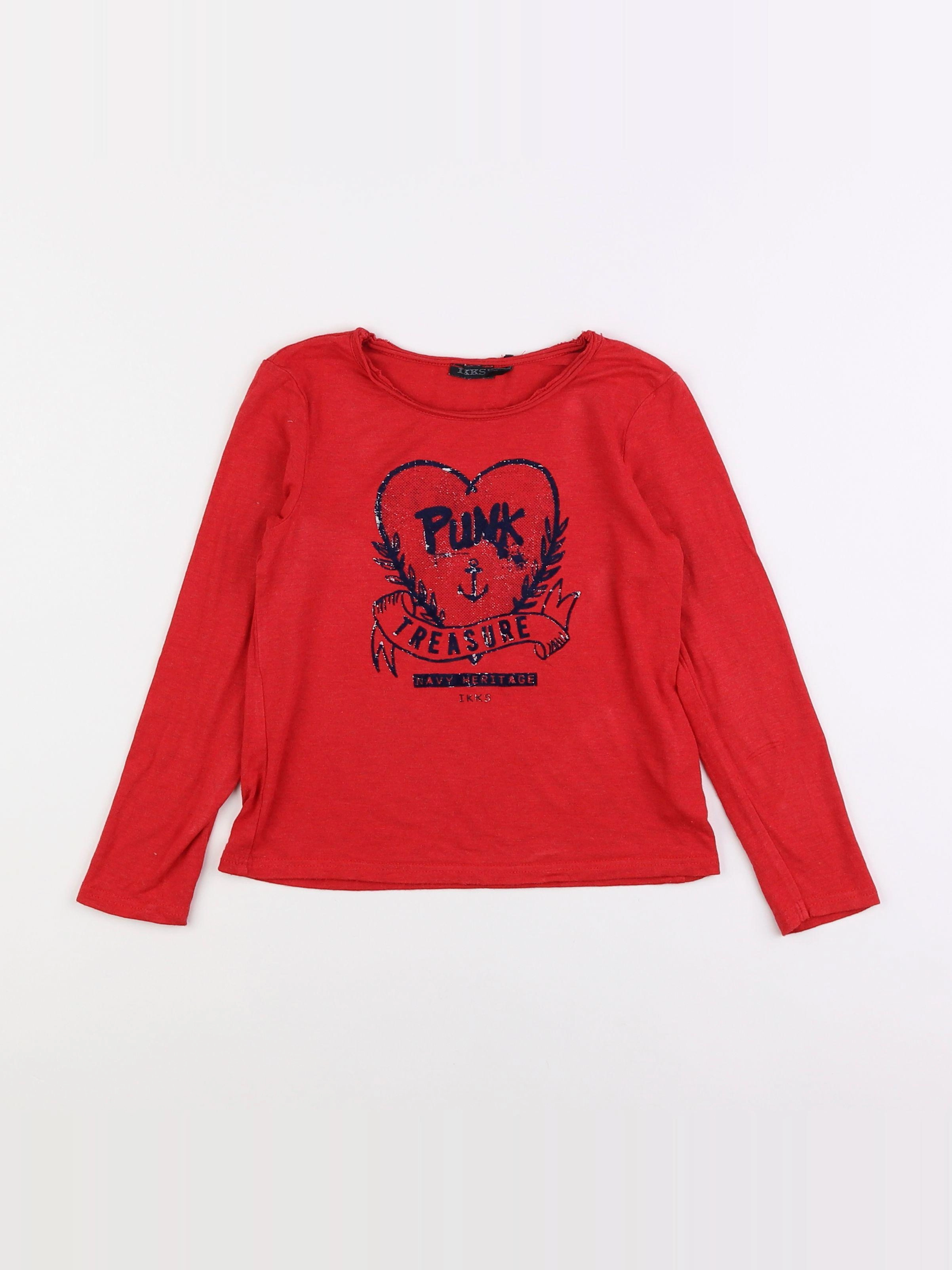 IKKS - tee-shirt rouge - 6 ans