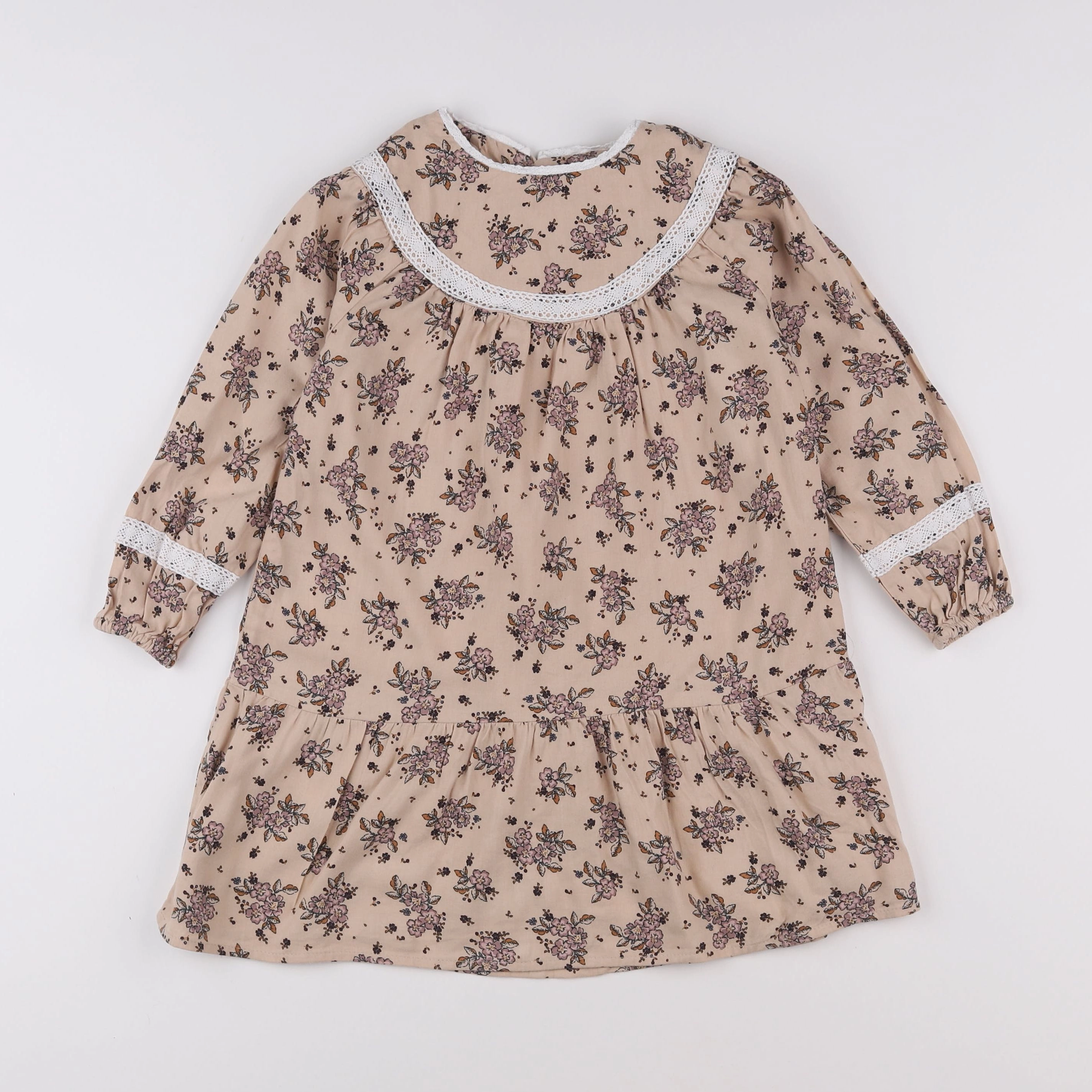 Vertbaudet - robe beige - 5 ans