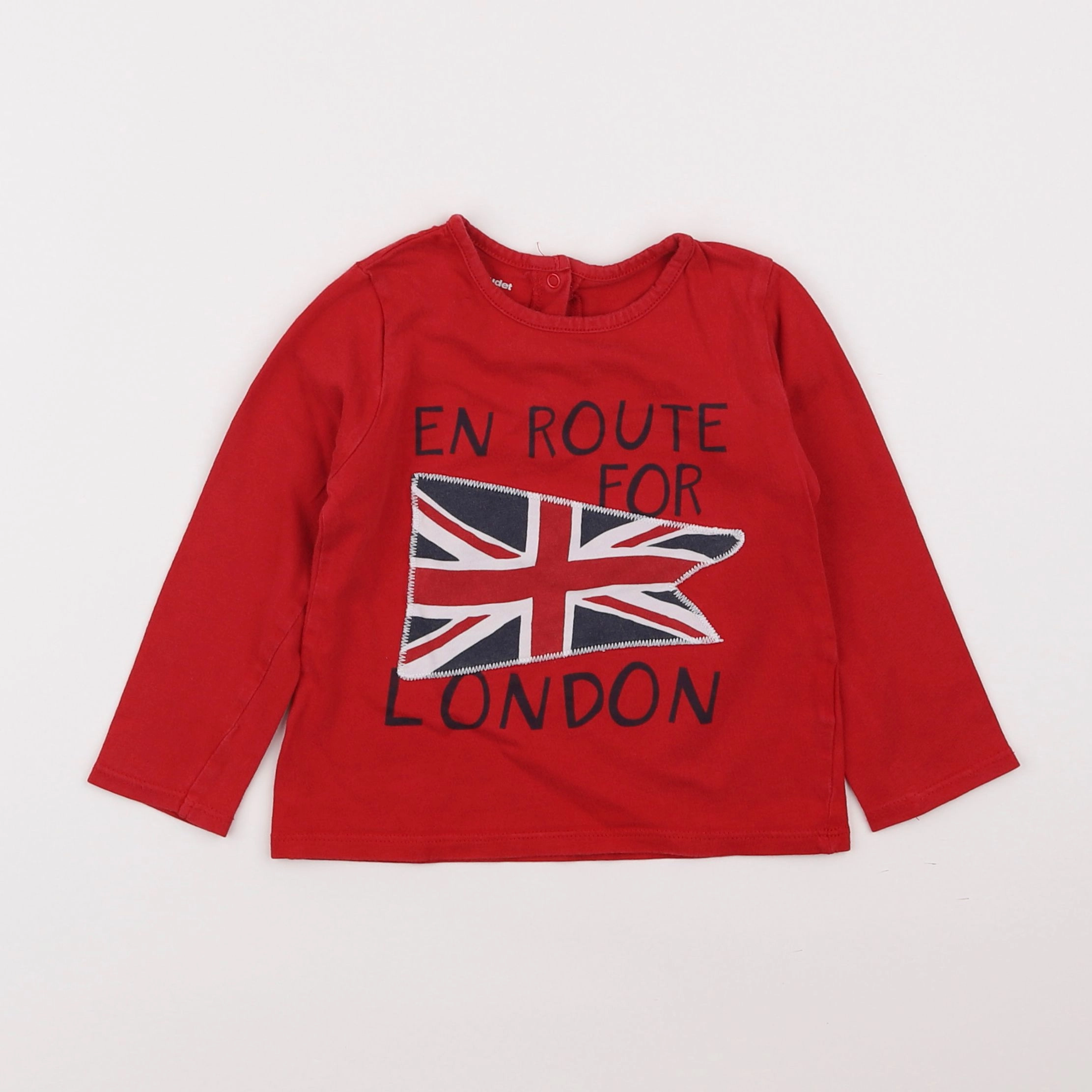 Vertbaudet - tee-shirt rouge - 2 ans