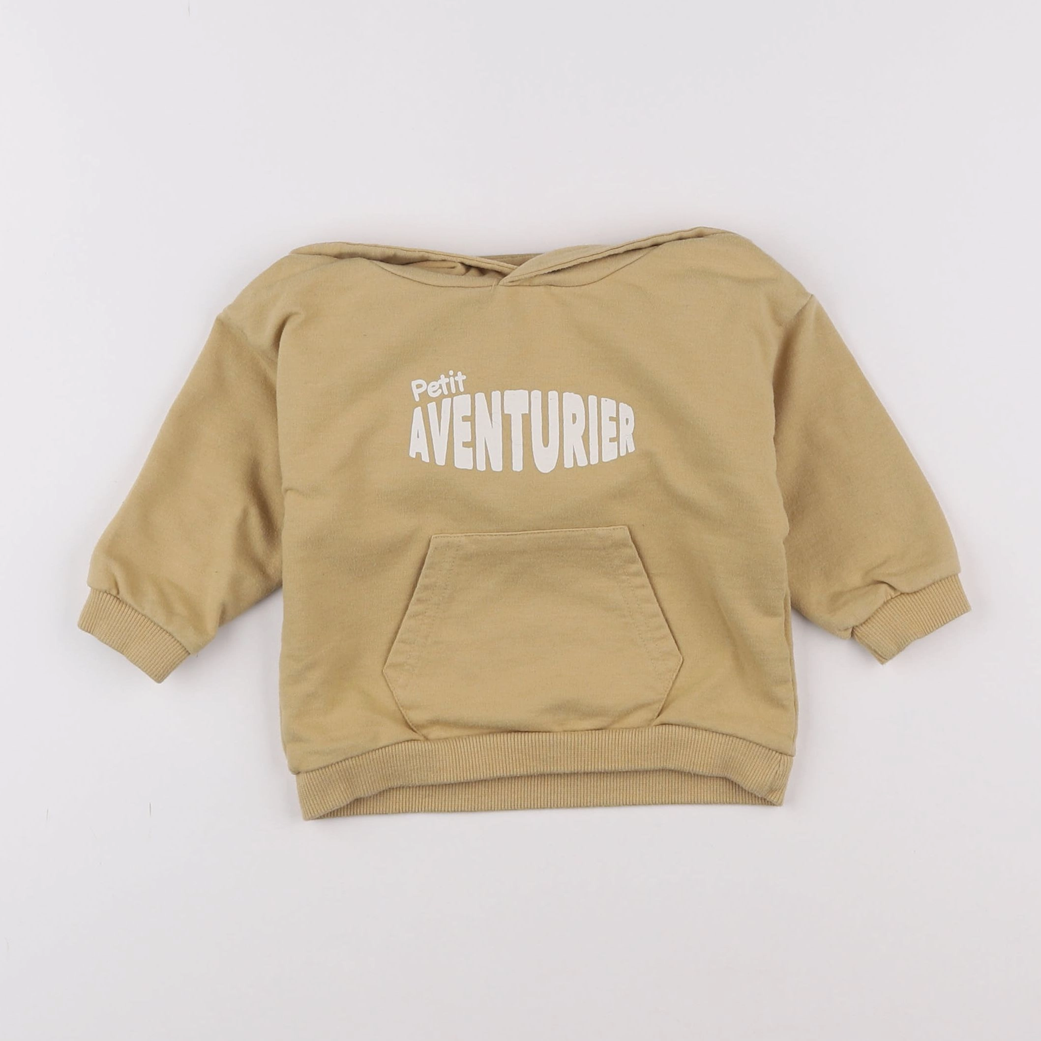 Vertbaudet - sweat jaune - 9 mois