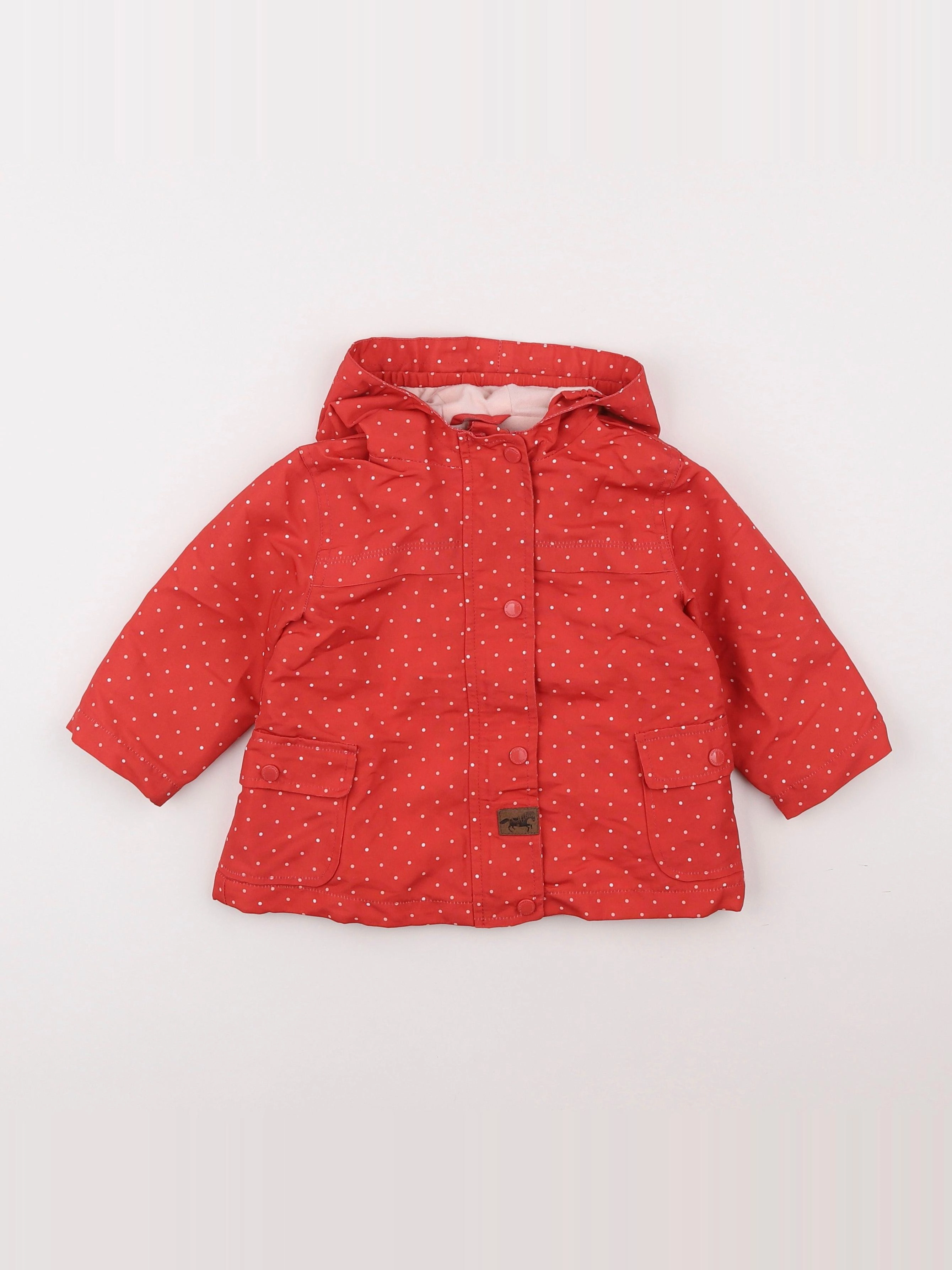 Vertbaudet - imperméable rouge - 18 mois
