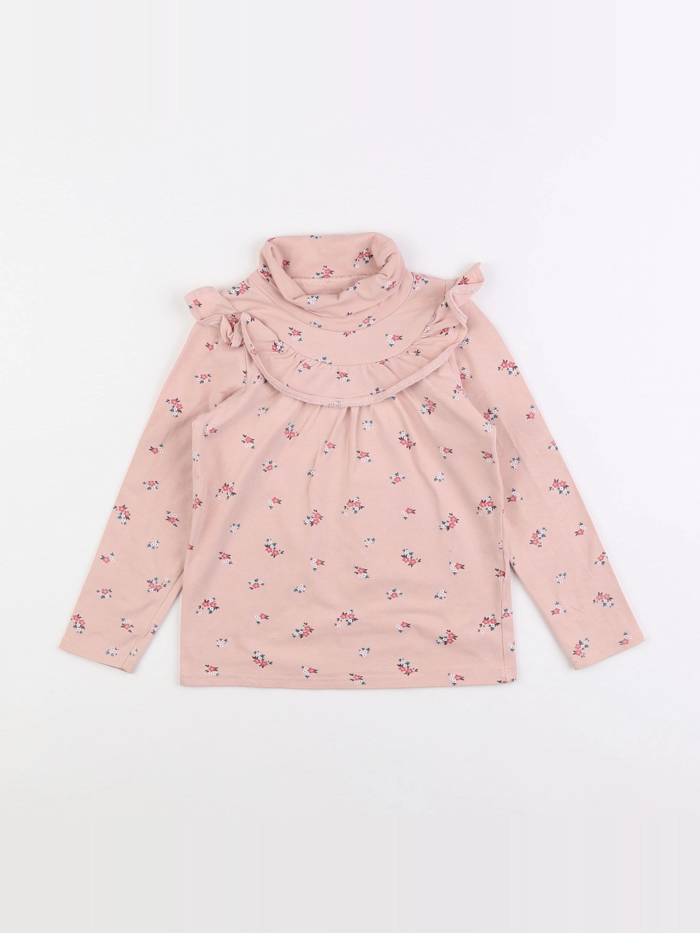 Vertbaudet - sous-pull rose - 4 ans