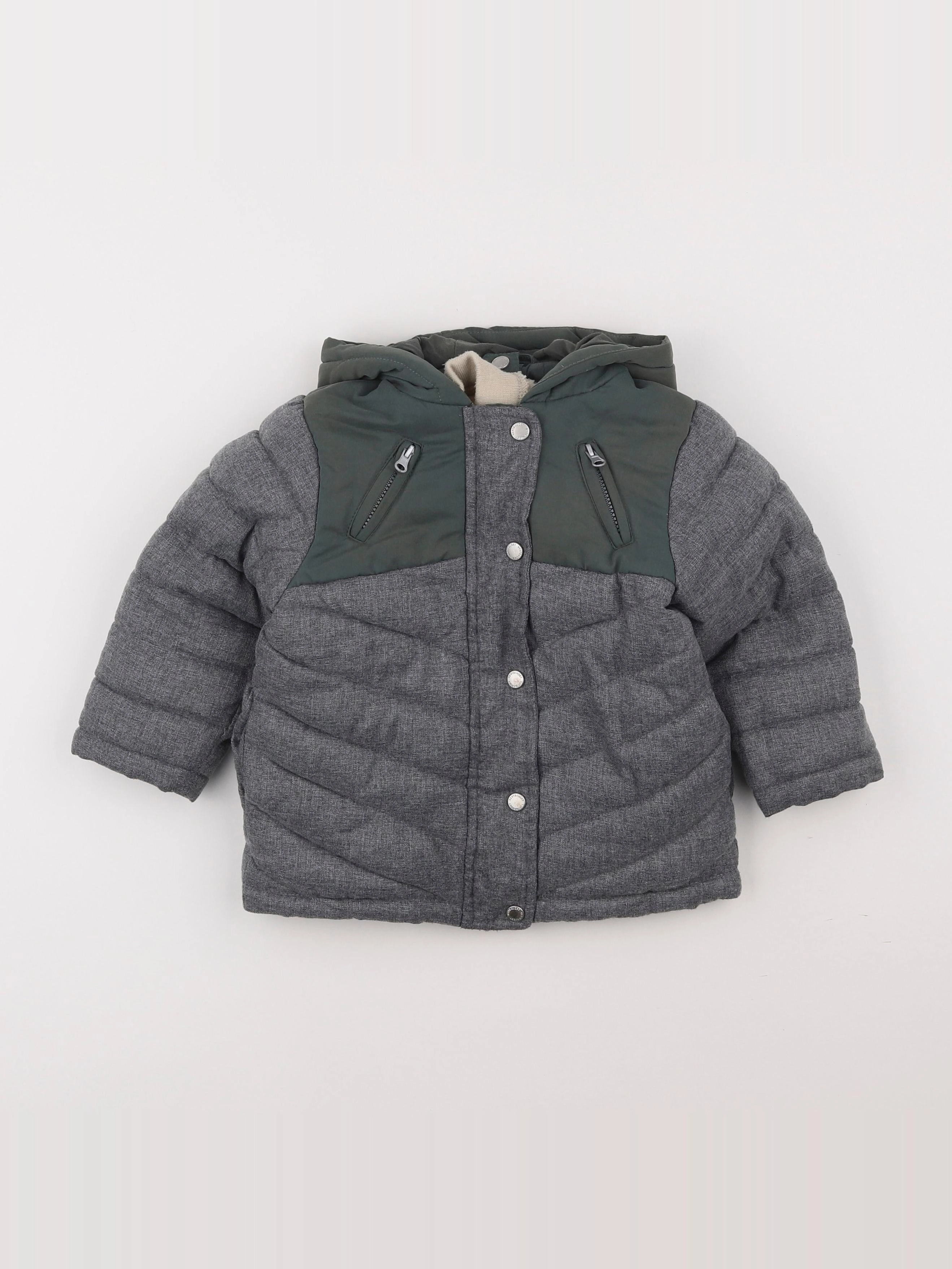 Vertbaudet - doudoune vert - 2 ans