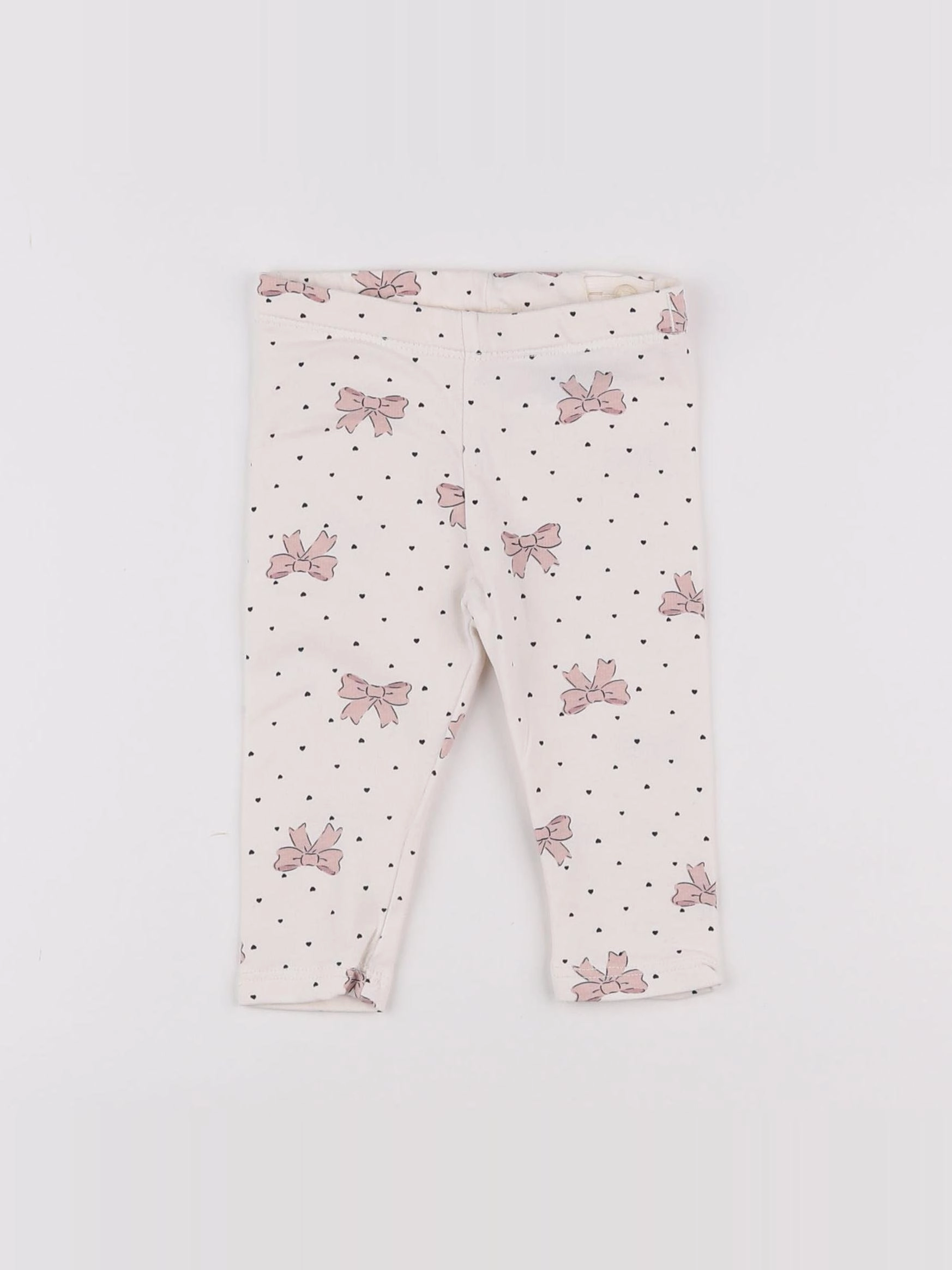 H&M - legging blanc - 3/6 mois