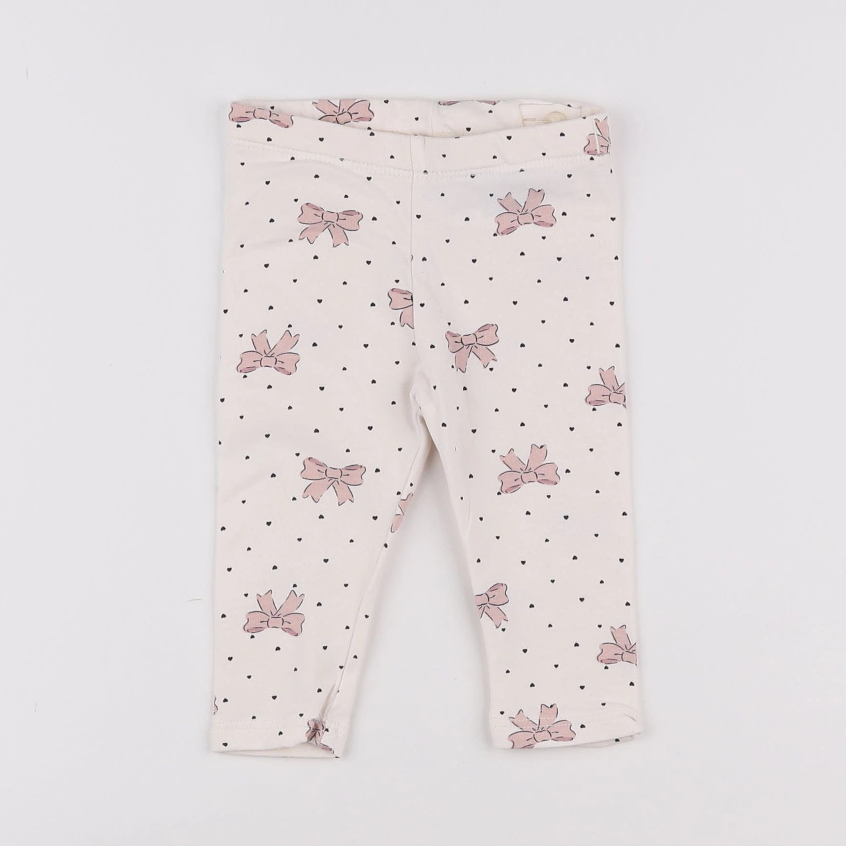 H&M - legging blanc - 3/6 mois