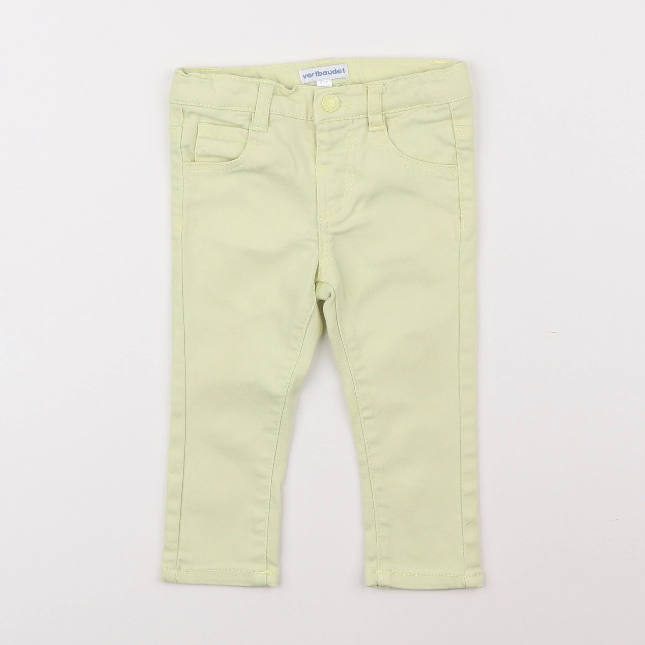 Vertbaudet - pantalon jaune - 18 mois