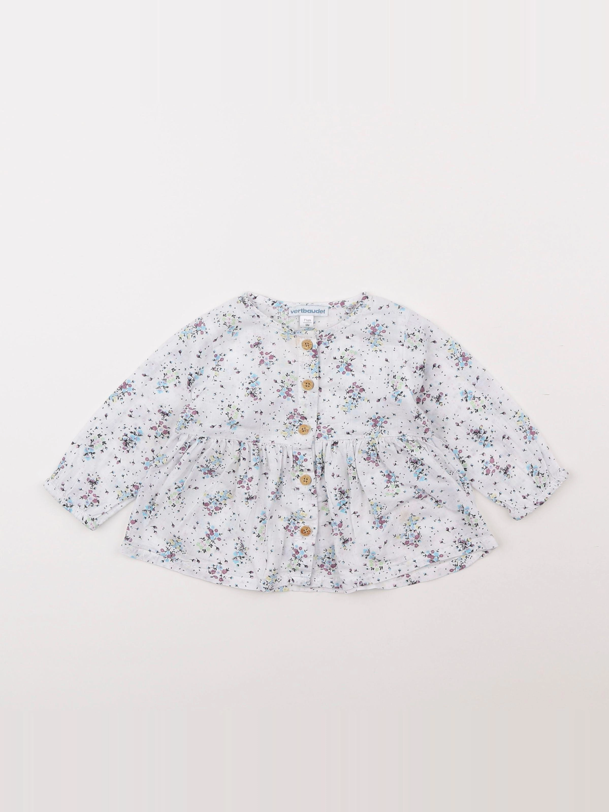 Vertbaudet - blouse multicolore - 9 mois