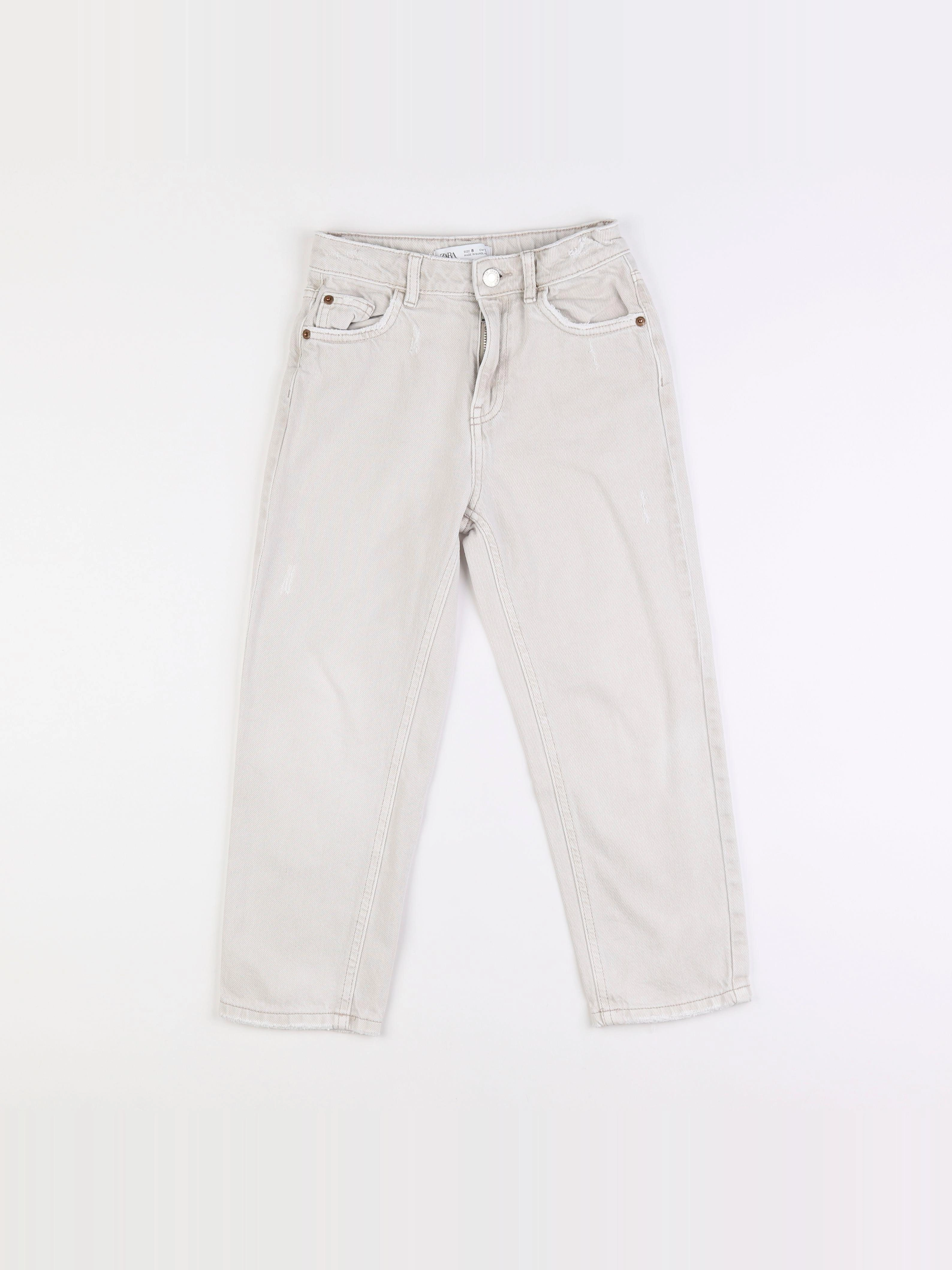 Zara - jean blanc - 8 ans