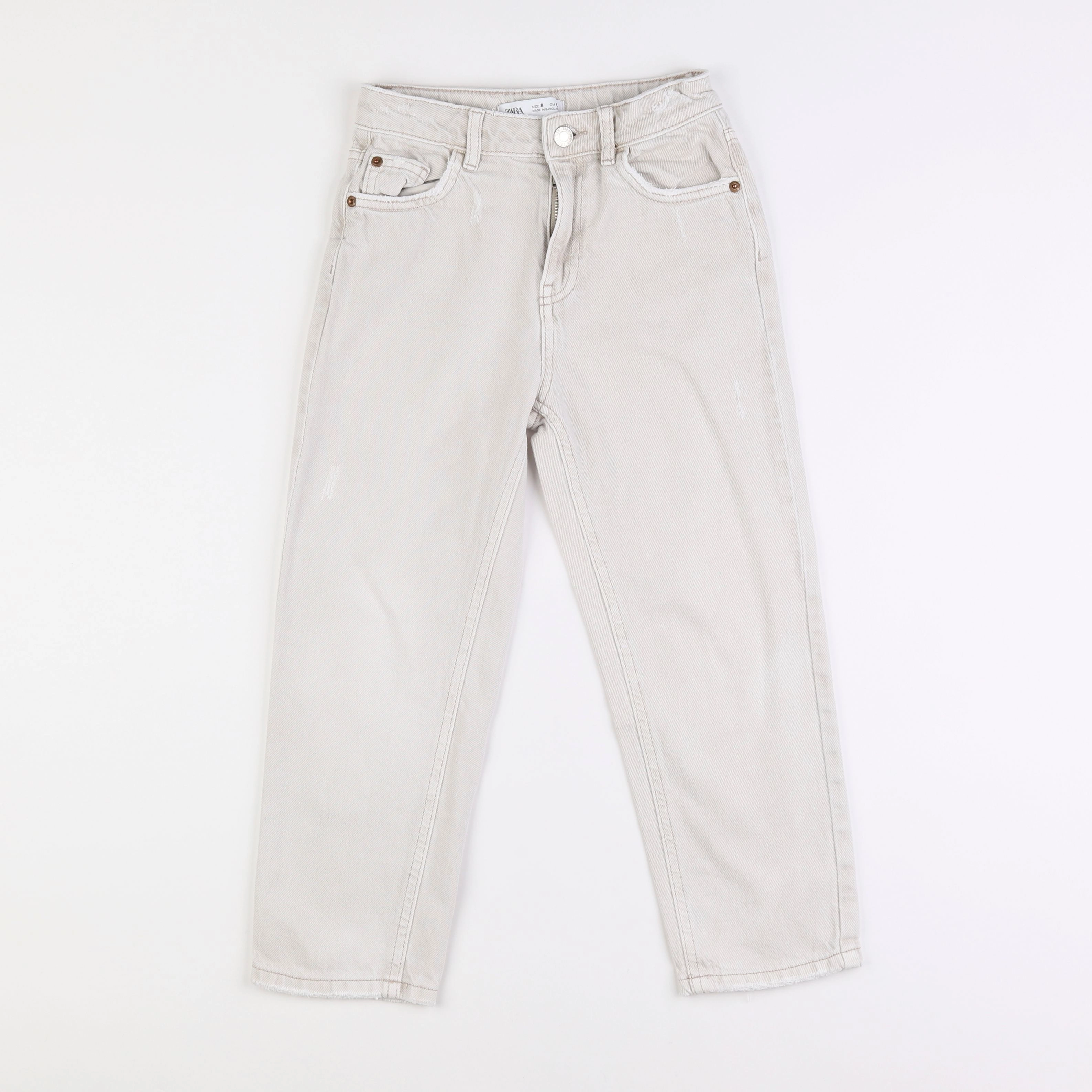 Zara - jean blanc - 8 ans