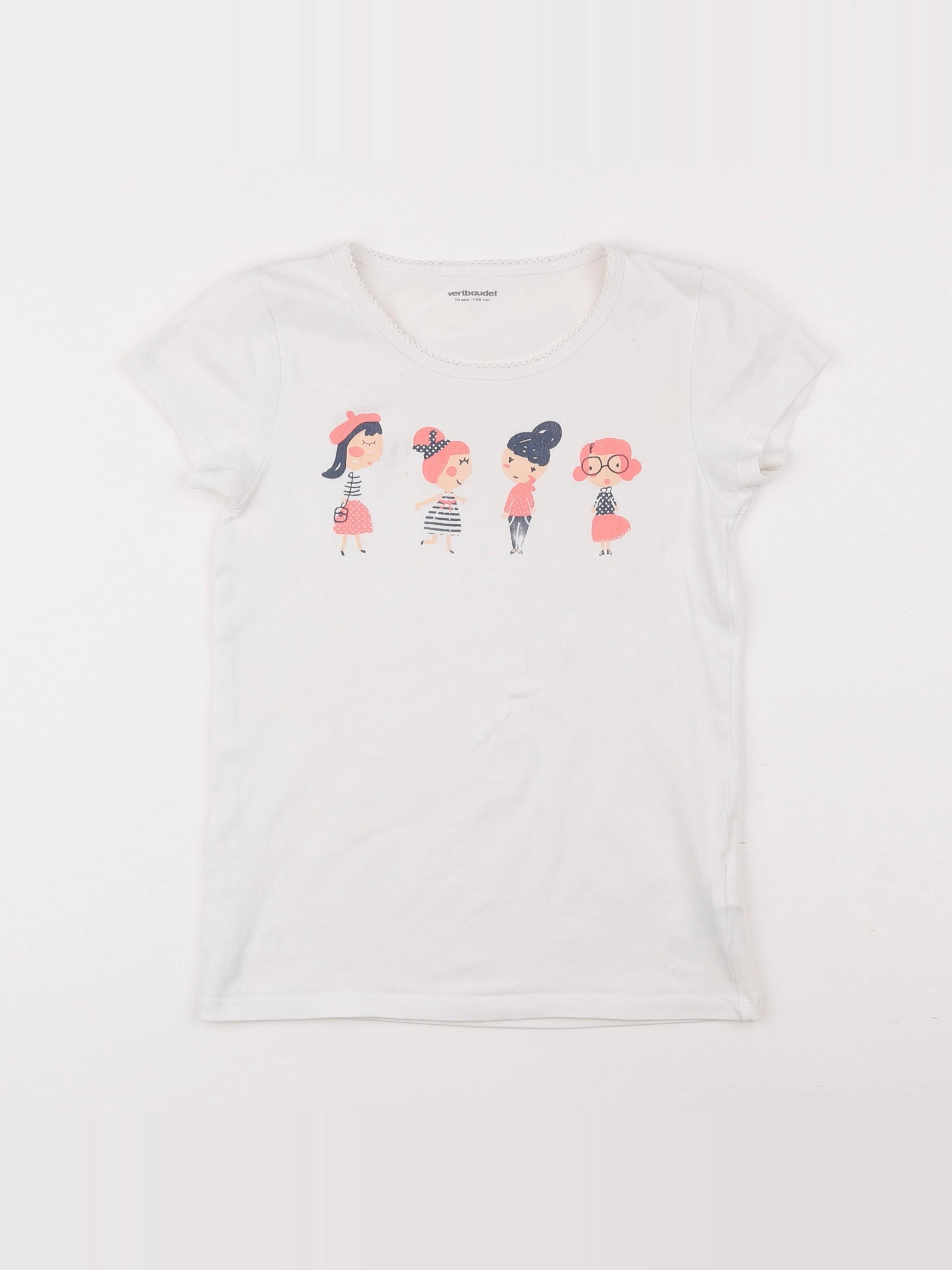 Vertbaudet - maillot de corps blanc - 10 ans