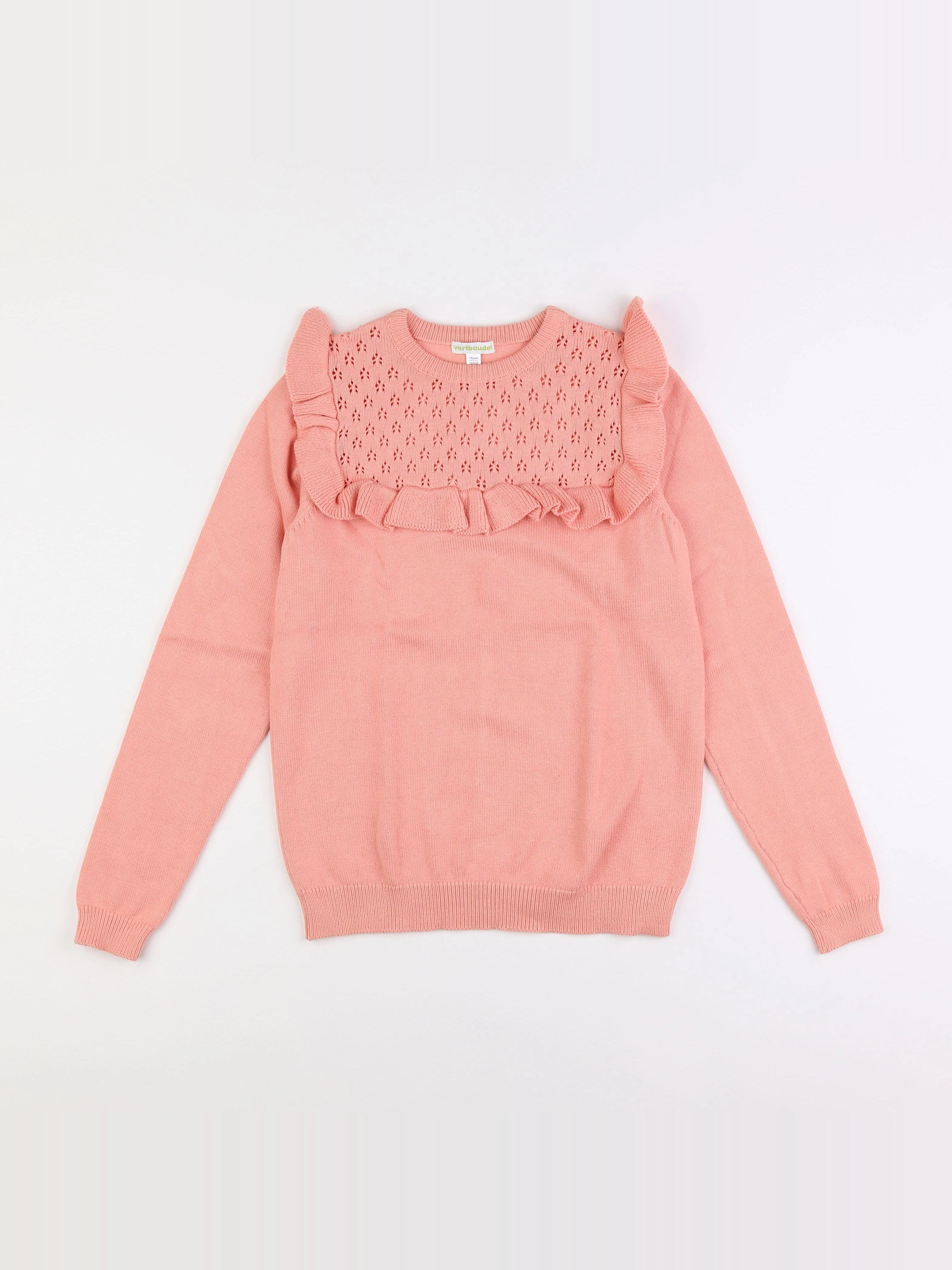 Vertbaudet - pull rose - 12 ans