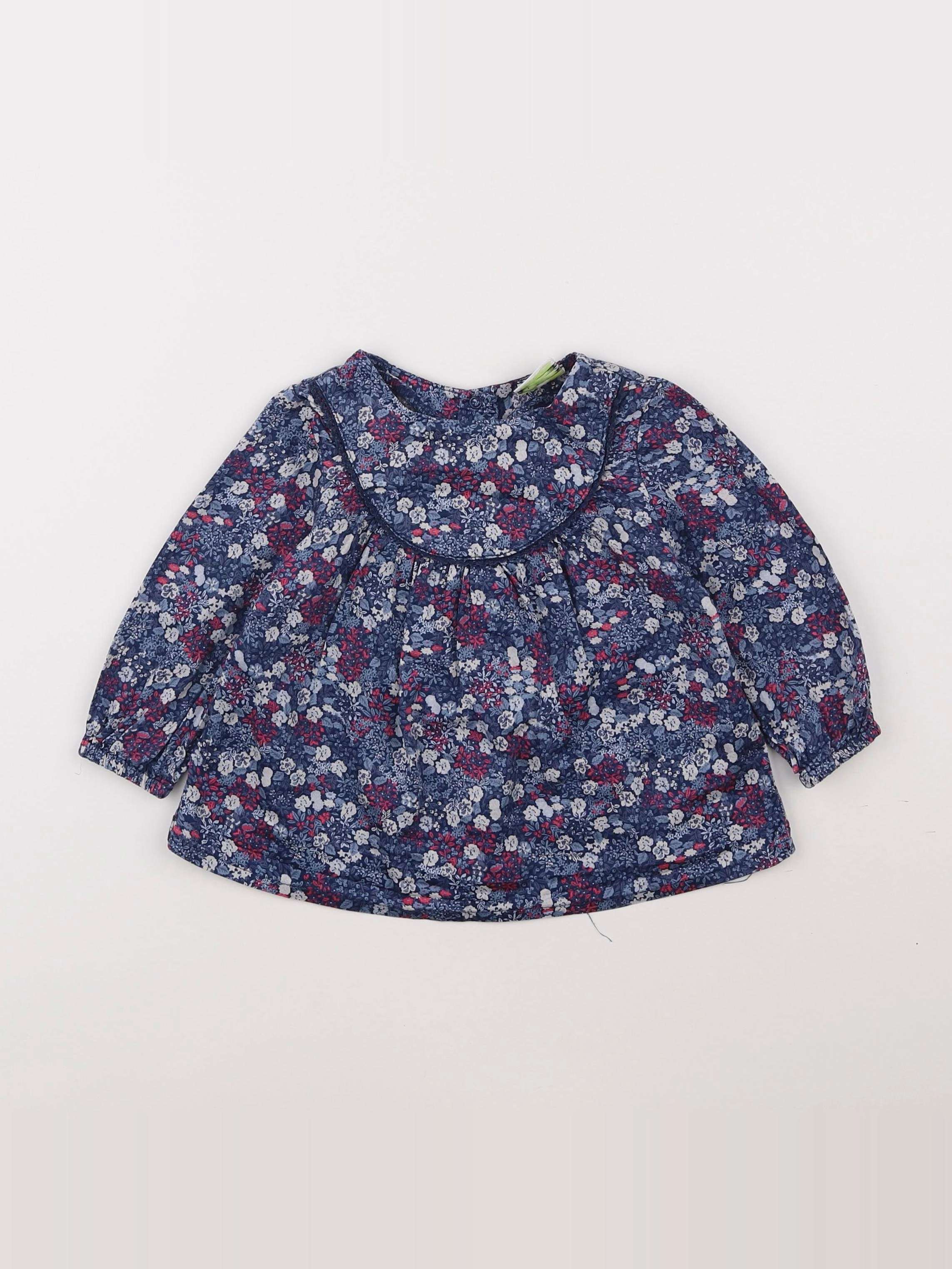 Tape à l'oeil - blouse bleu - 12 mois