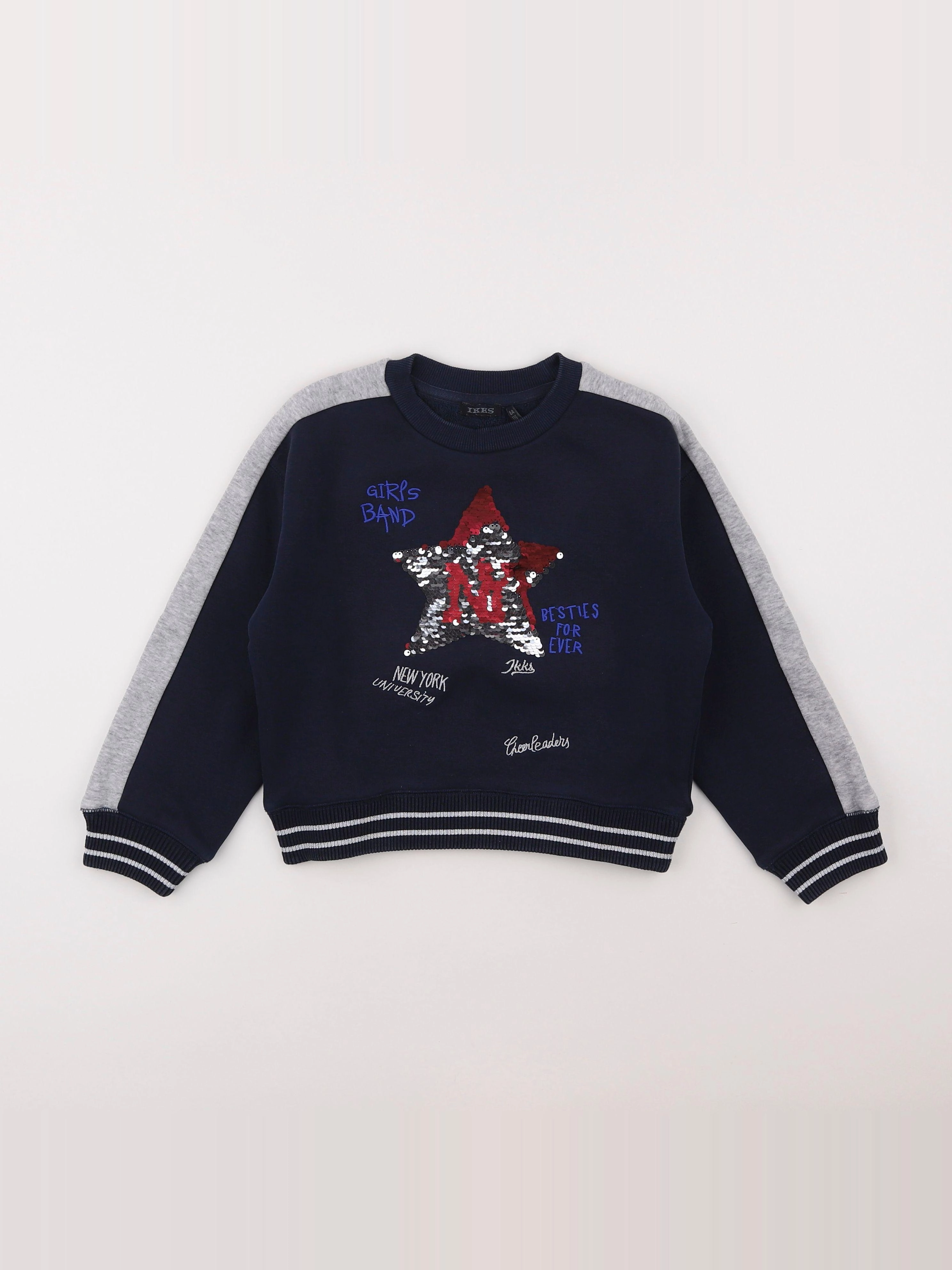 IKKS - sweat bleu - 6 ans