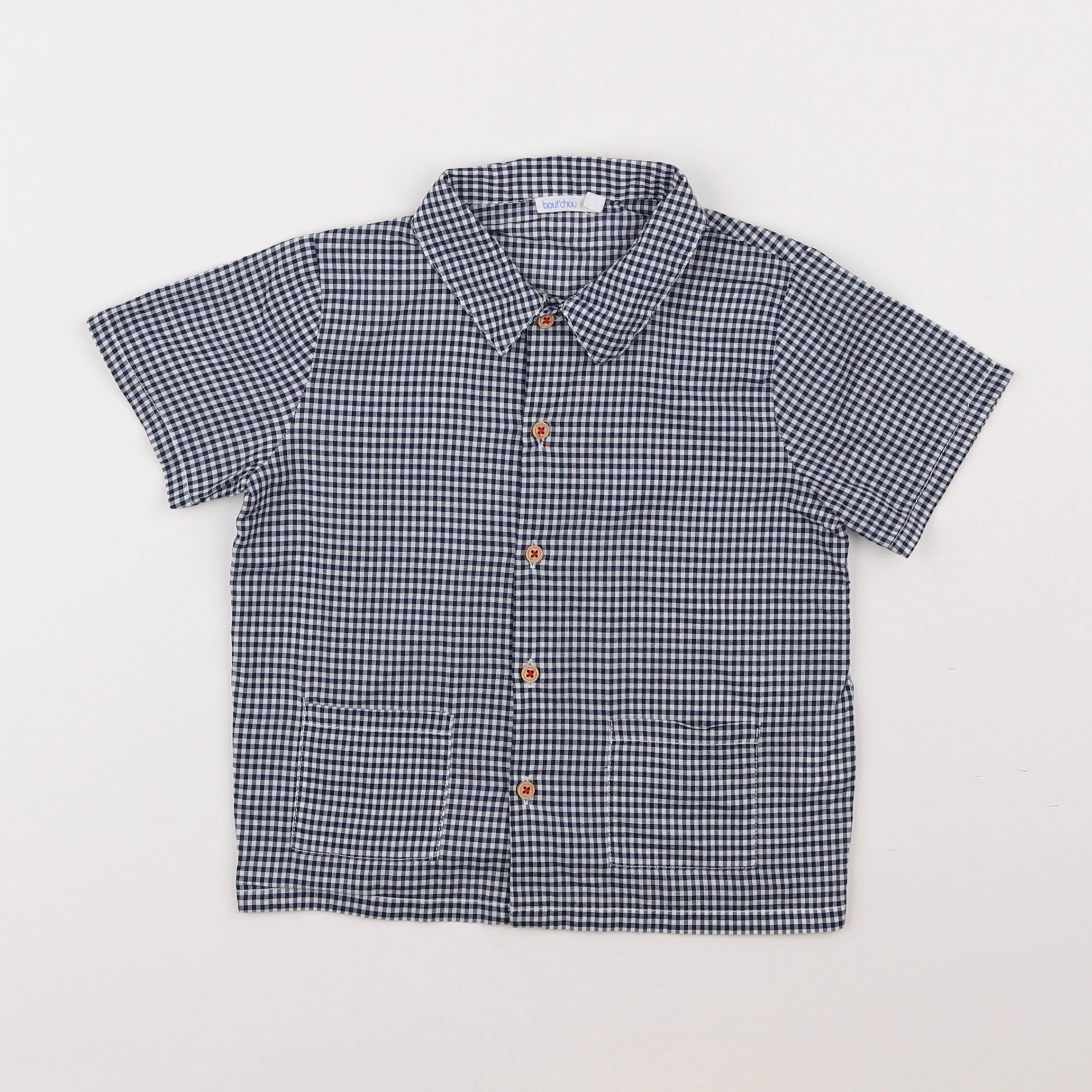 Boutchou - chemise bleu - 3 ans