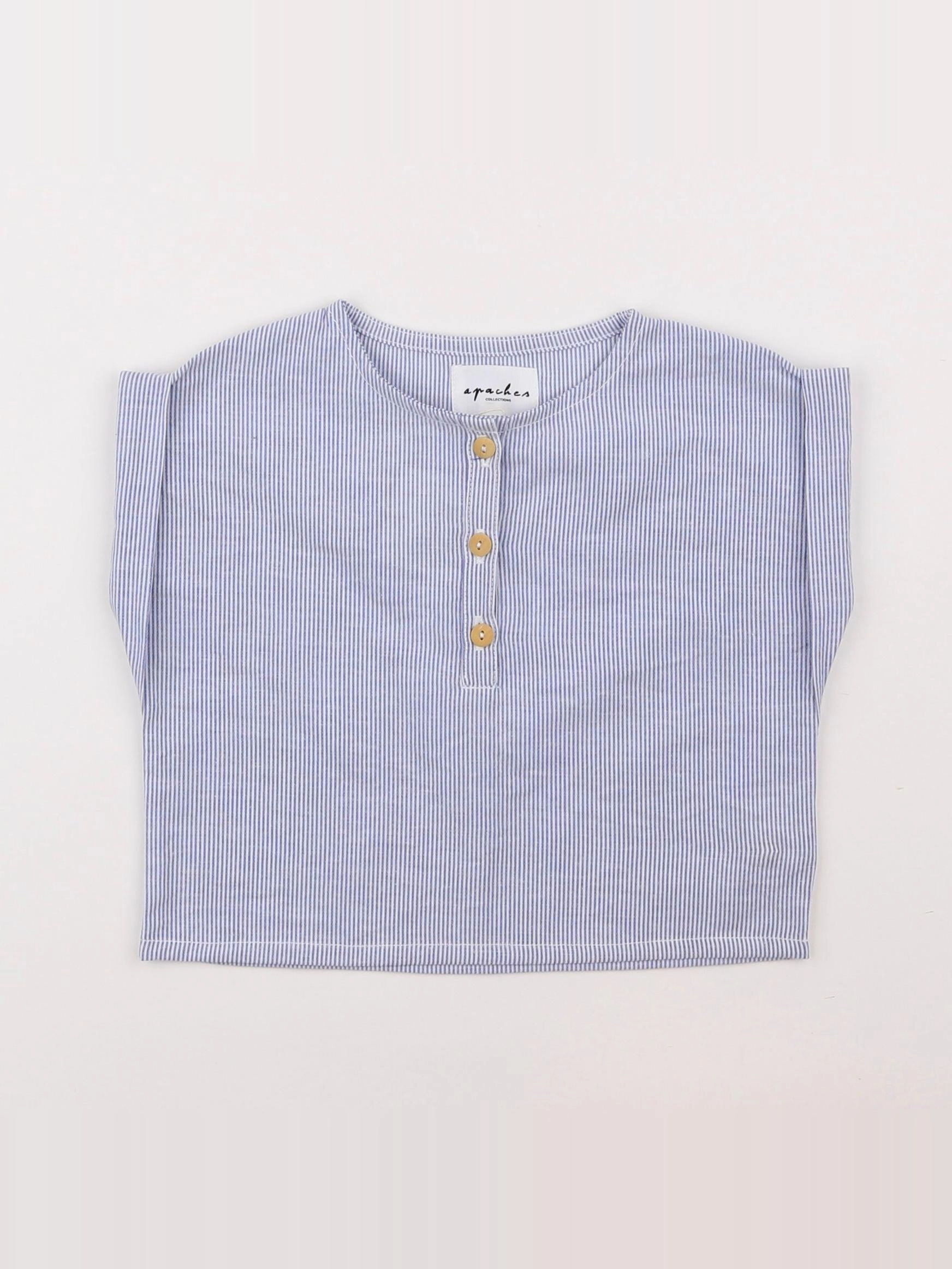 Apaches Collections - chemise bleu - 6 mois