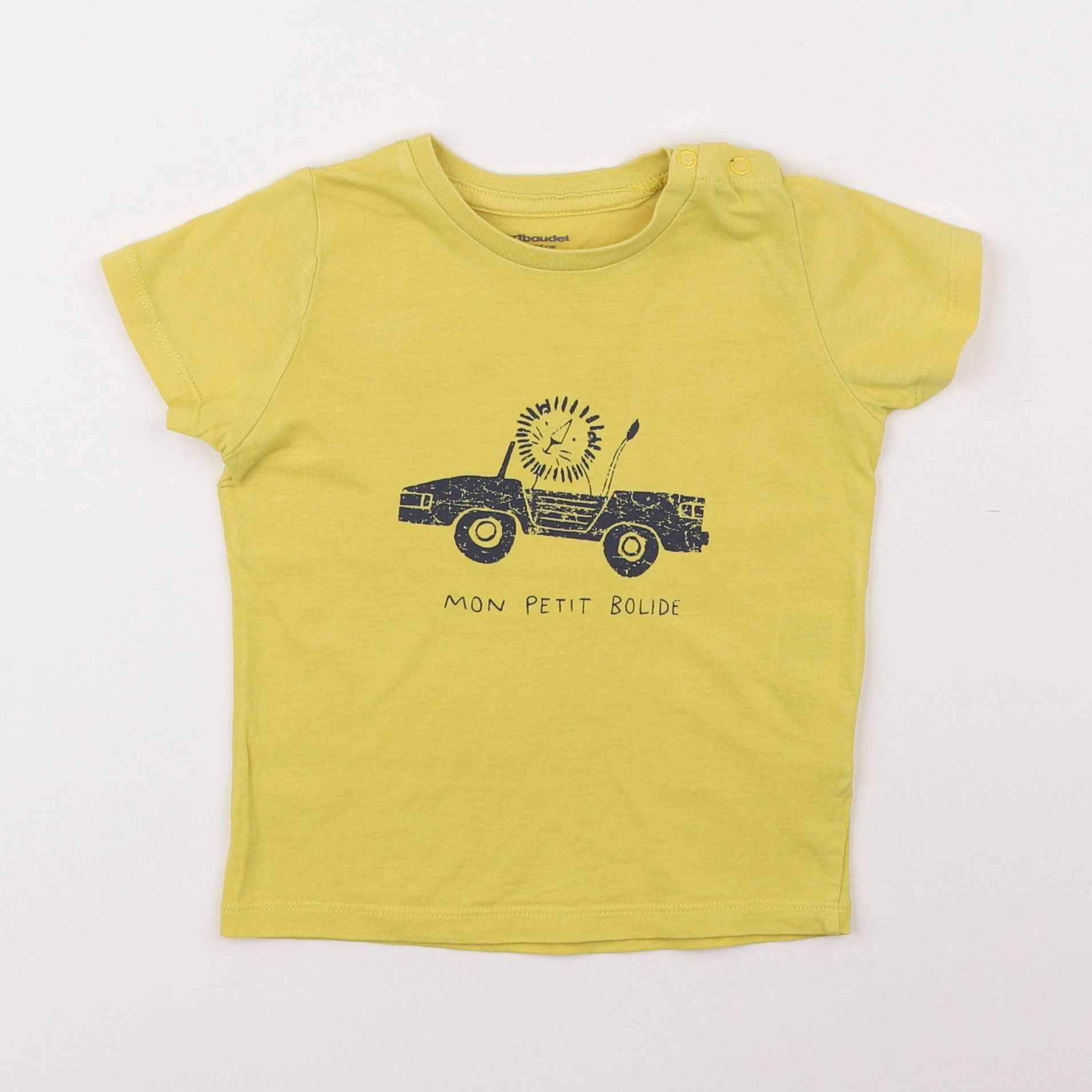 Vertbaudet - tee-shirt jaune - 2 ans