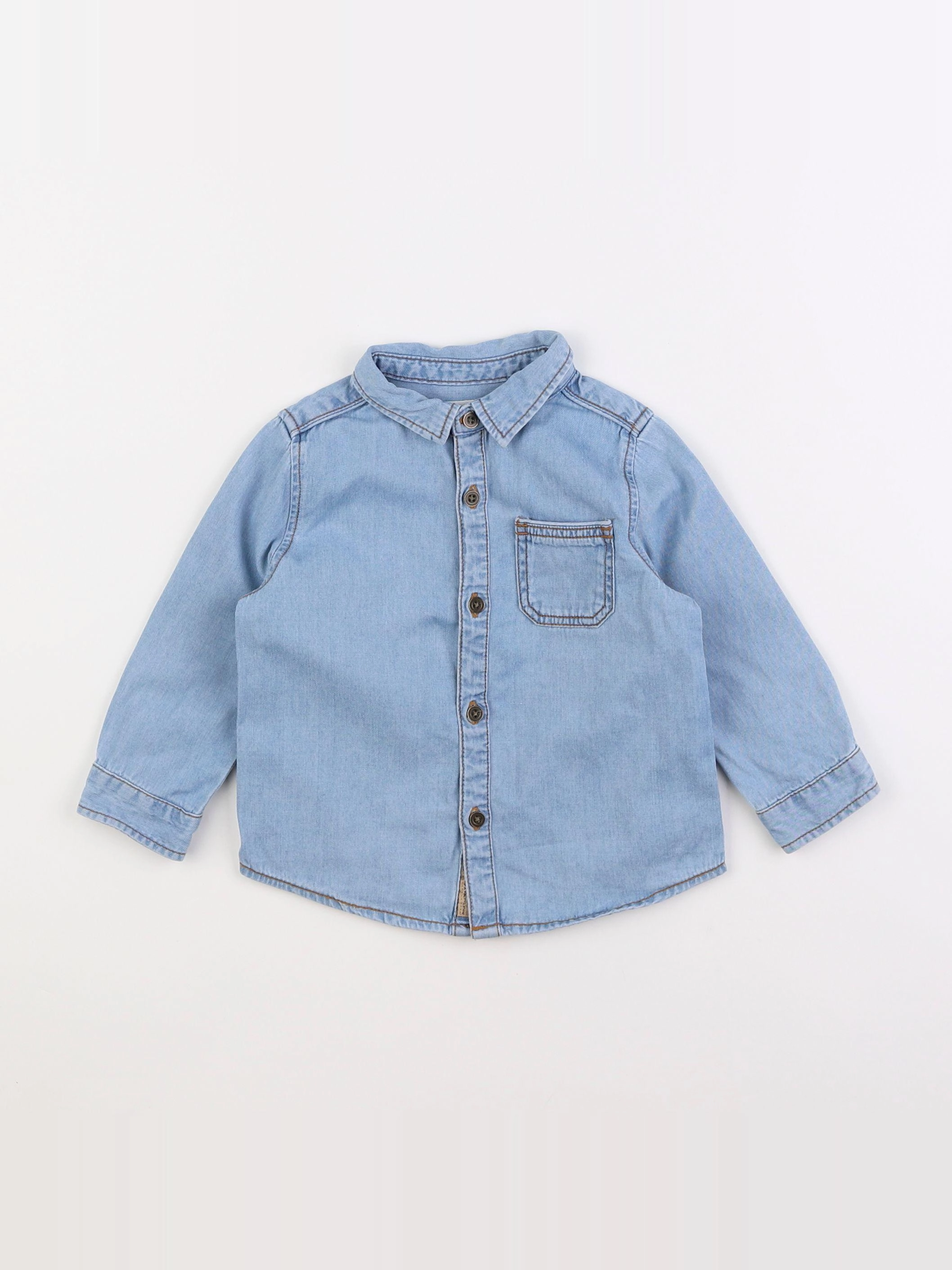 Zara - chemise bleu - 9/12 mois