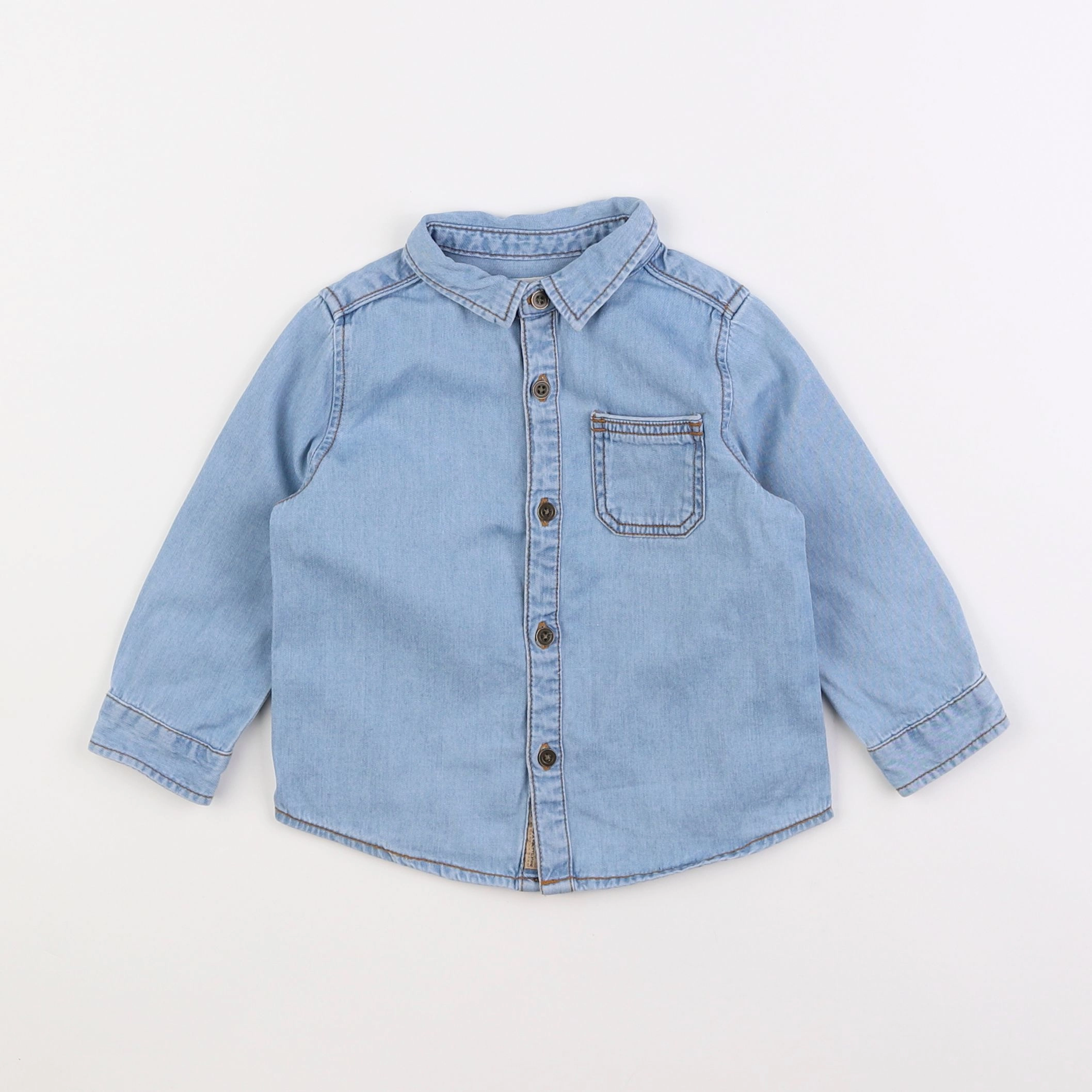 Zara - chemise bleu - 9/12 mois