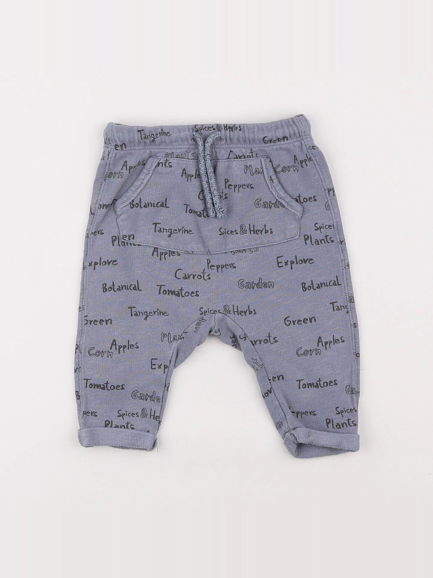 Zara - jogging bleu - 3/6 mois