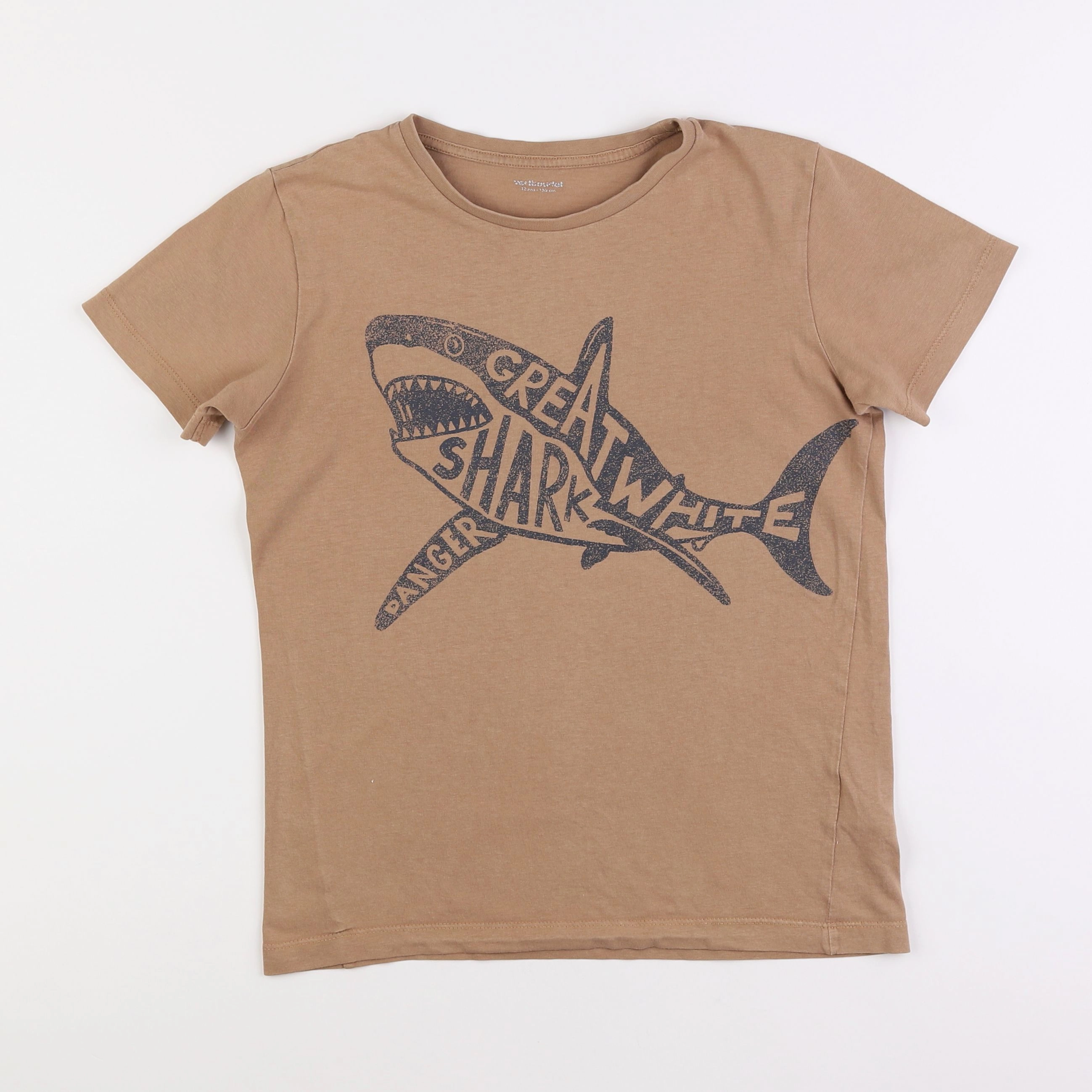 Vertbaudet - tee-shirt marron - 12 ans