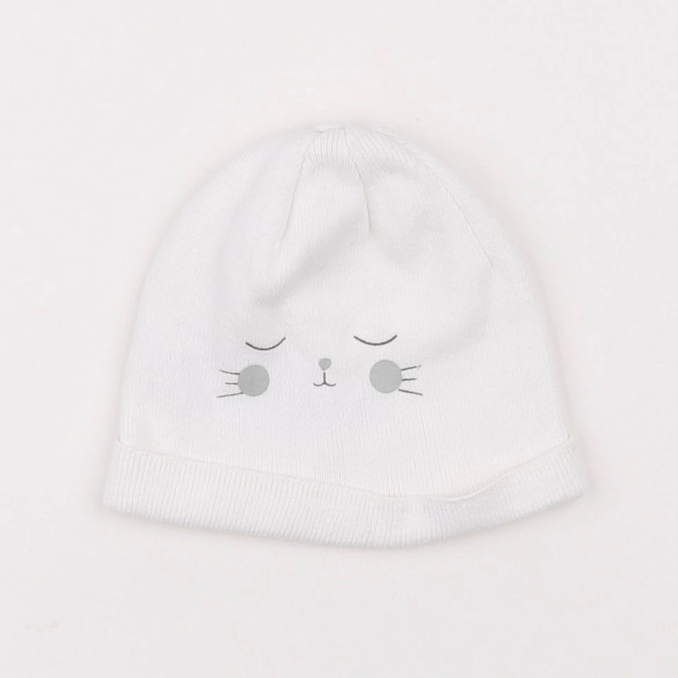 Vertbaudet - bonnet de naissance blanc - 0/1 mois